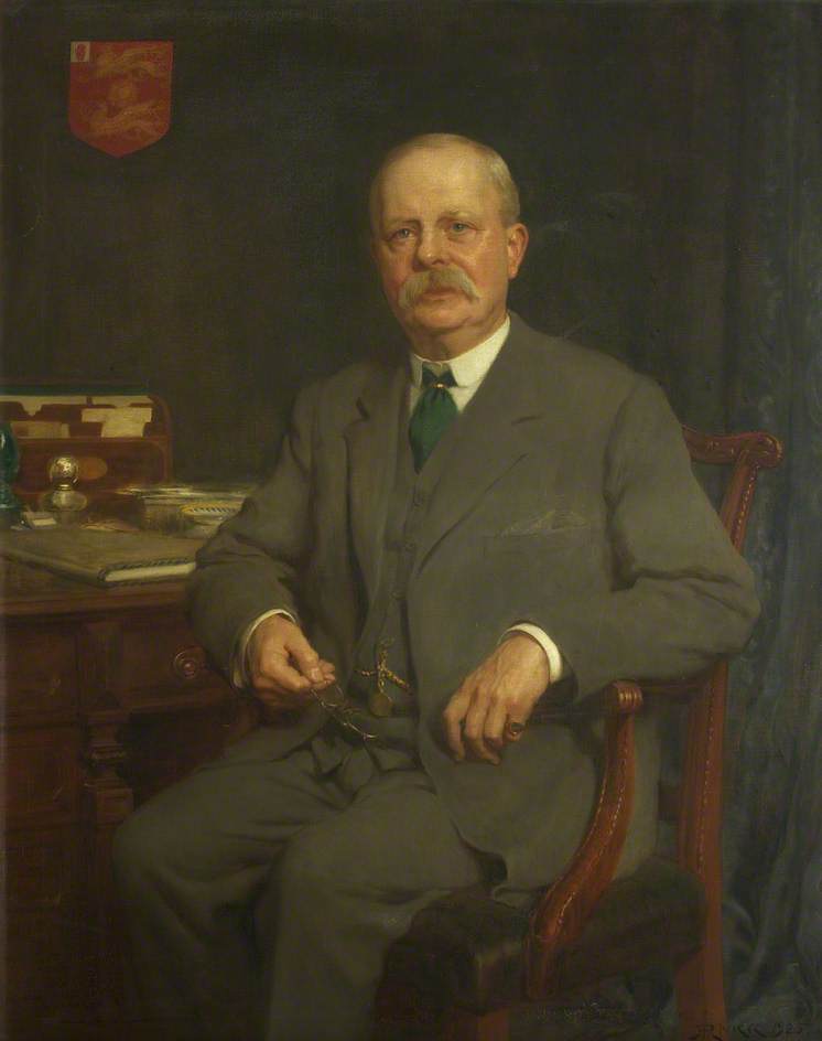 Order Artwork Replica Sir George Alfred Wills, Bt, Treasurer (1909–1913), Chairman of the Council (1914–1926), Pro Chancellor (1921–1928), 1925 by Hugh Goldwin Riviere (Inspired By) (1882-1958) | ArtsDot.com