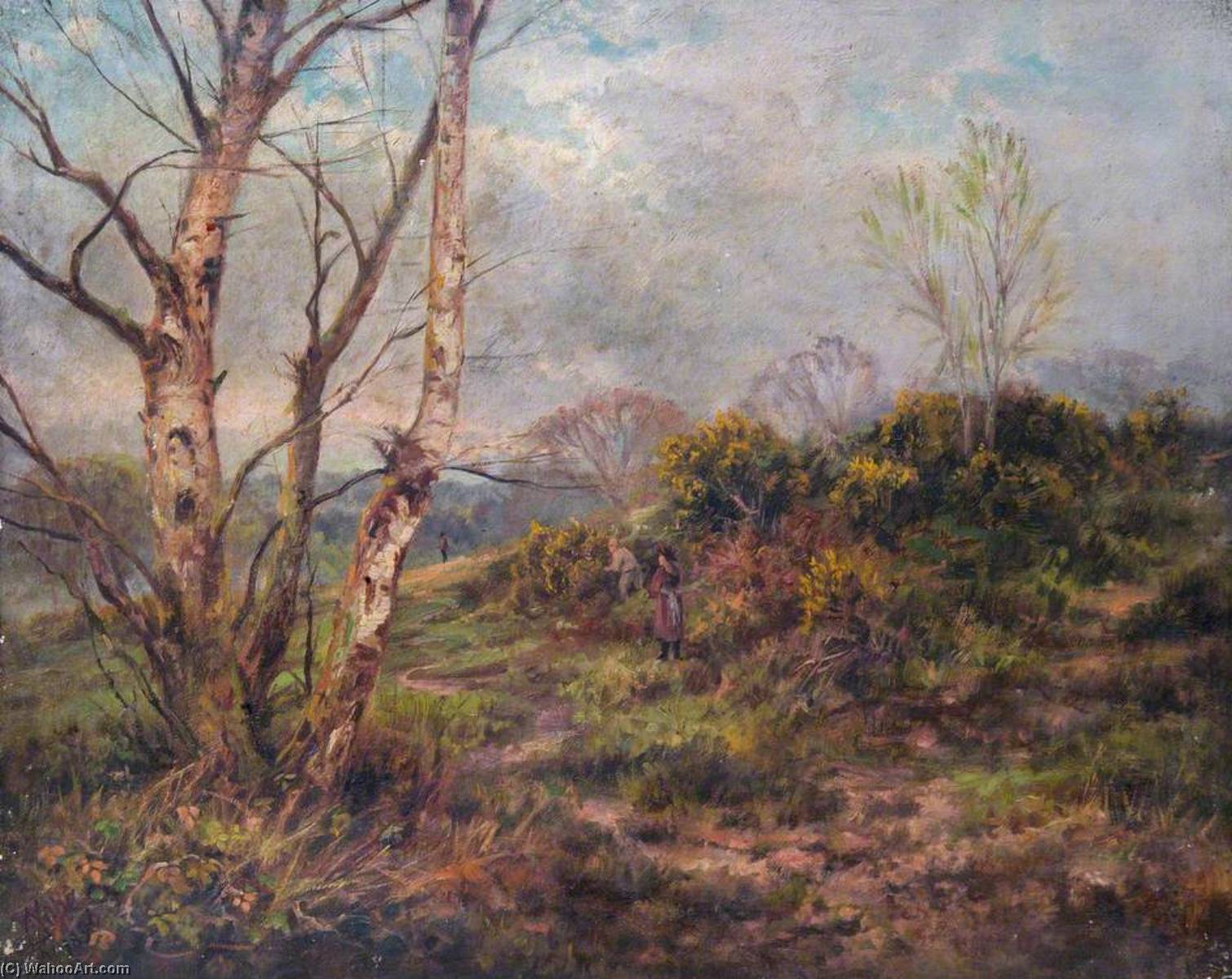 顺序 手工油畫 1896年4月,克罗伊登的阿丁顿山, 1896 通过 William Henry Hope (1835-1917) | ArtsDot.com