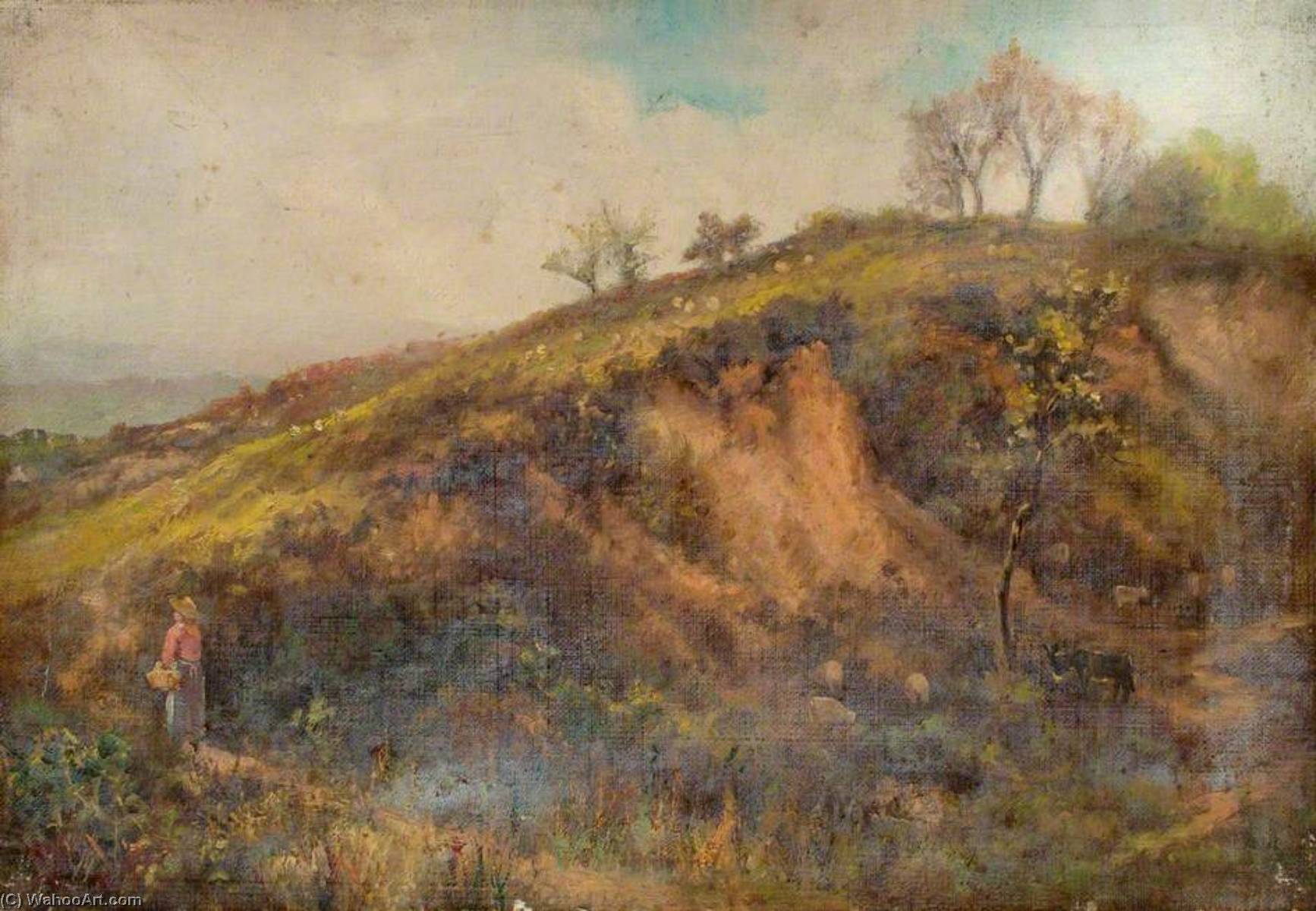 Buy Museum Art Reproductions On Addington Hills, Shirley, Surrey, 1891 by William Henry Hope (1835-1917) | ArtsDot.com