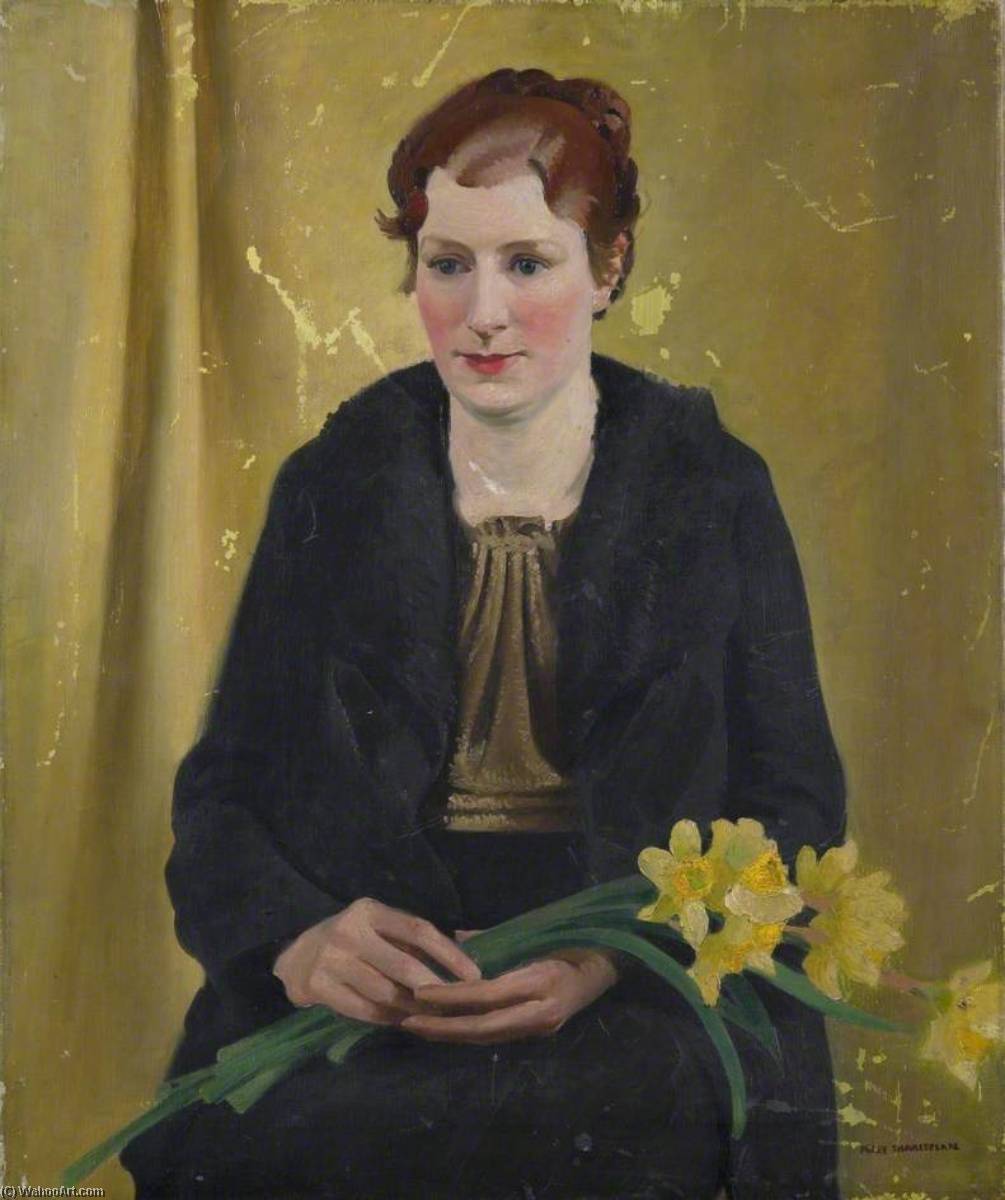 Buy Museum Art Reproductions Girl with Daffodils, 1937 by Percy Shakespeare (1906-1943) | ArtsDot.com