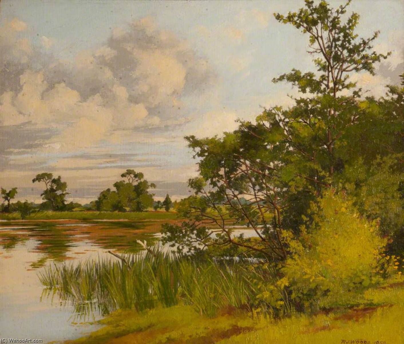 Order Paintings Reproductions The Lake, Rathgael, 1950 by Robert John Woods (Inspired By) (1871-1955) | ArtsDot.com