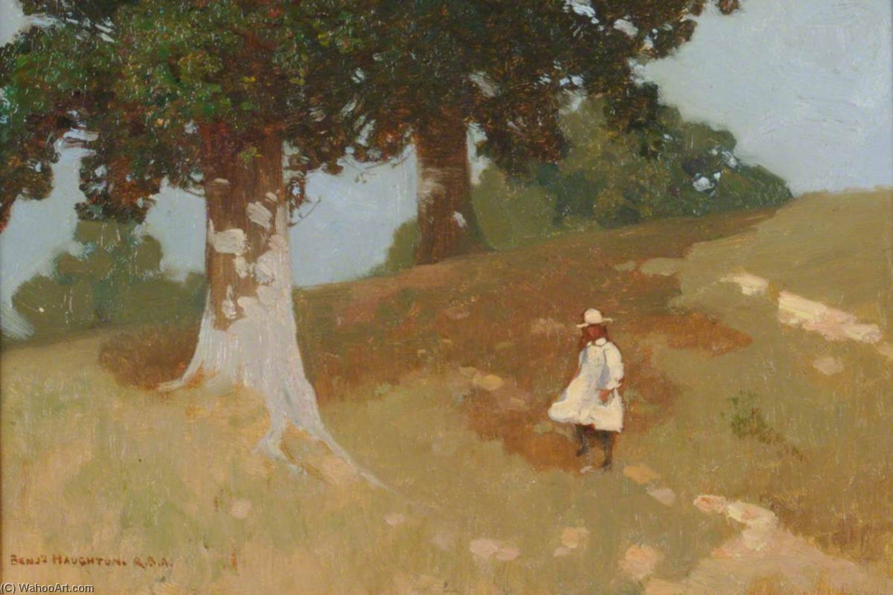 Order Oil Painting Replica October Afternoon, 1898 by Benjamin Haughton (1865-1924) | ArtsDot.com