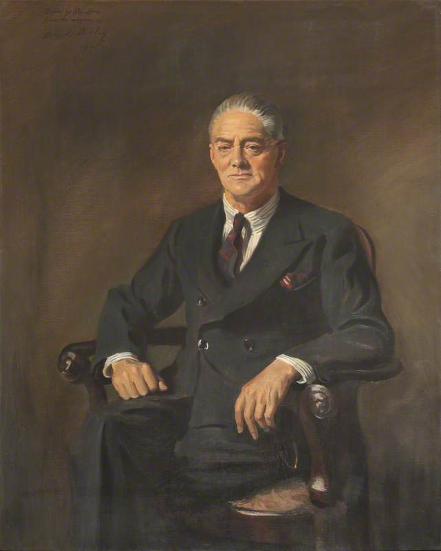 Order Art Reproductions Lord Nuffield (copy after Oswald Hornby Joseph Birley), 1945 by Reginald Henry Lewis (Inspired By) (1894-1973) | ArtsDot.com
