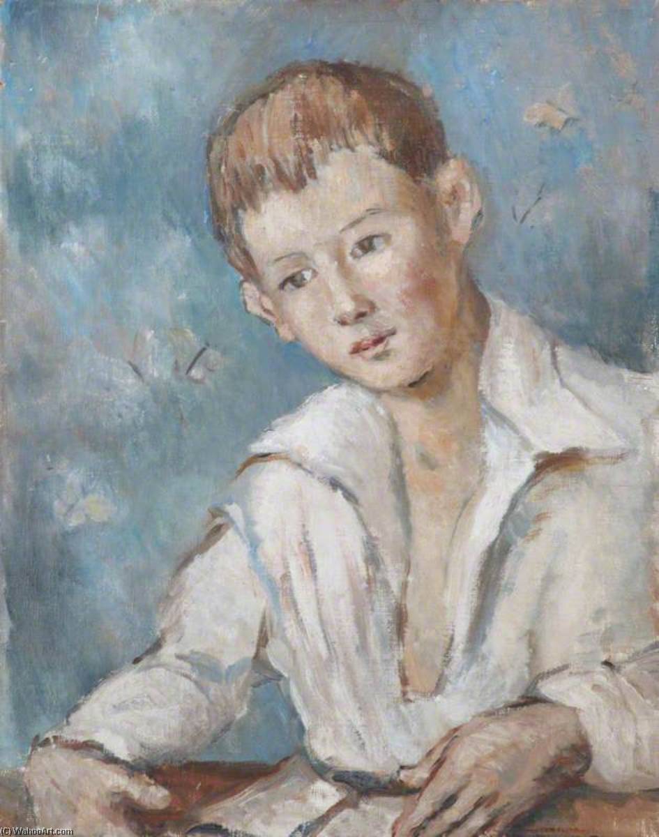 Jean Marie (John Clutton Brock, 1912–1986, Alan Clutton Brock`s Younger Brother) by Evelyn Alice Clutton Brock (1876-1964) Evelyn Alice Clutton Brock | ArtsDot.com