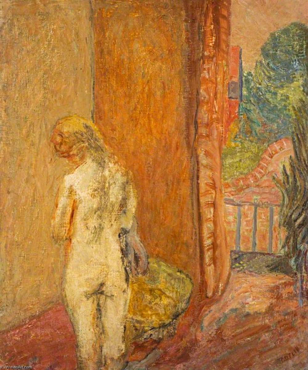 Buy Museum Art Reproductions Nude by Garden Door, 1942 by Henryk Gotlib (Inspired By) (1890-1966) | ArtsDot.com