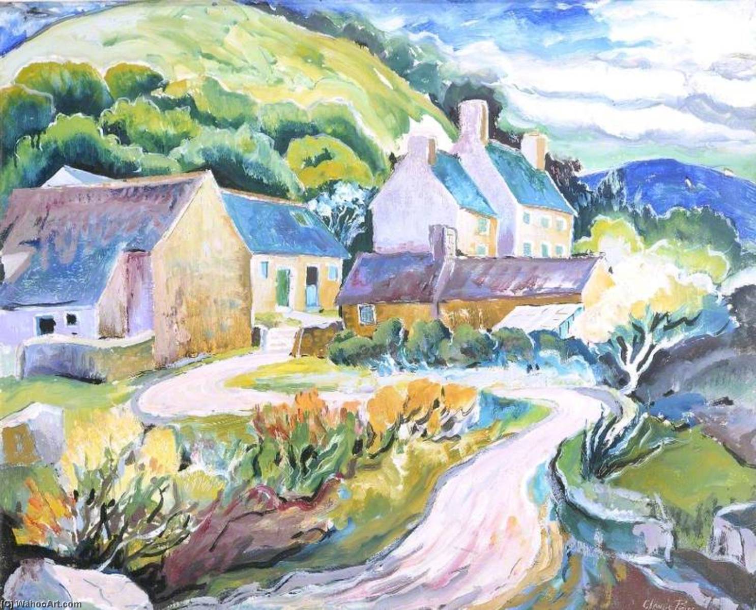A Welsh Farm, 1948 by Claude Price Claude Price | ArtsDot.com