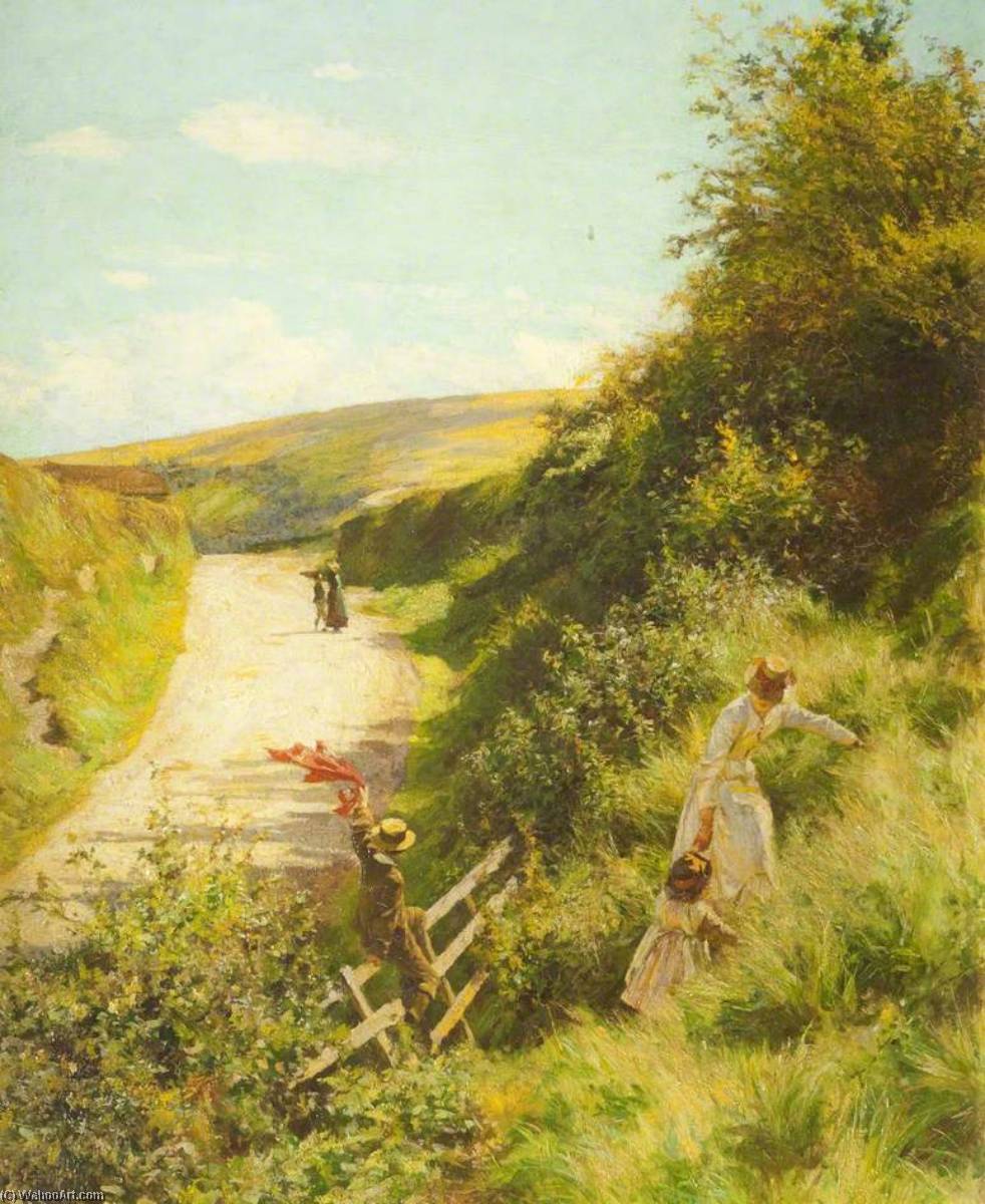 Order Oil Painting Replica A Sunny Day, 1920 by Gunning King (1859-1940) | ArtsDot.com