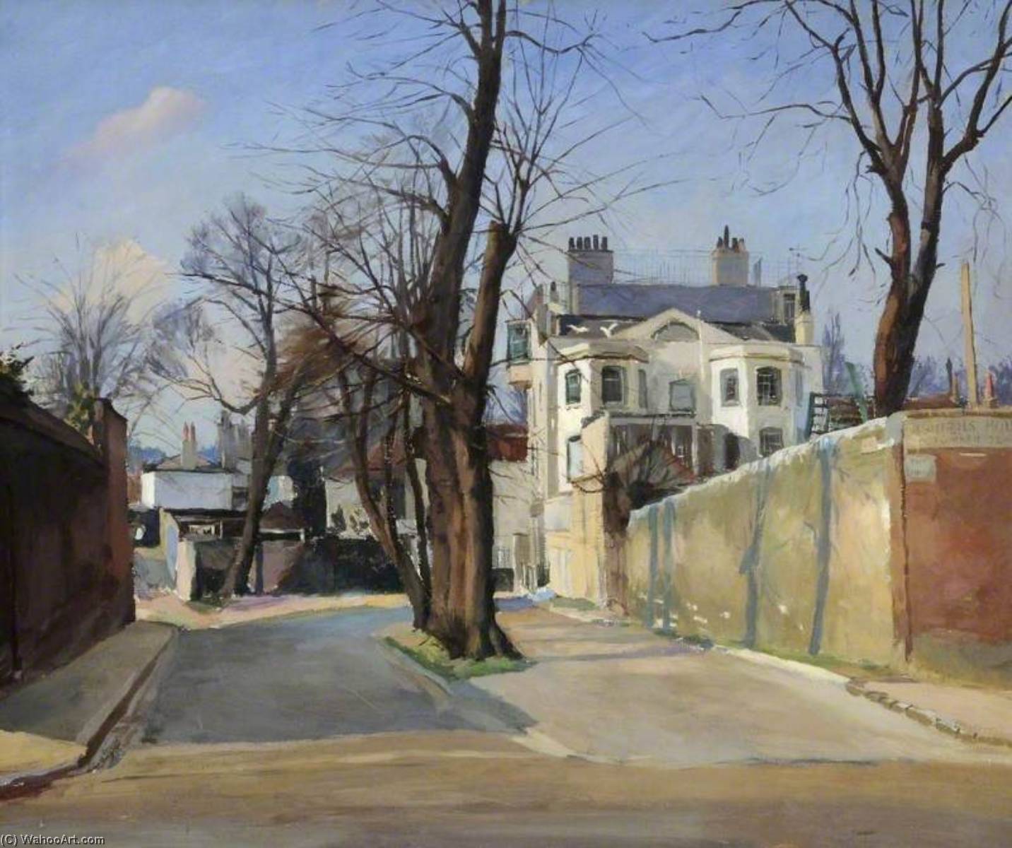 Order Paintings Reproductions Admiral`s House, Hampstead, London, 1932 by Donald Chisholm Towner (Inspired By) (1903-1985) | ArtsDot.com
