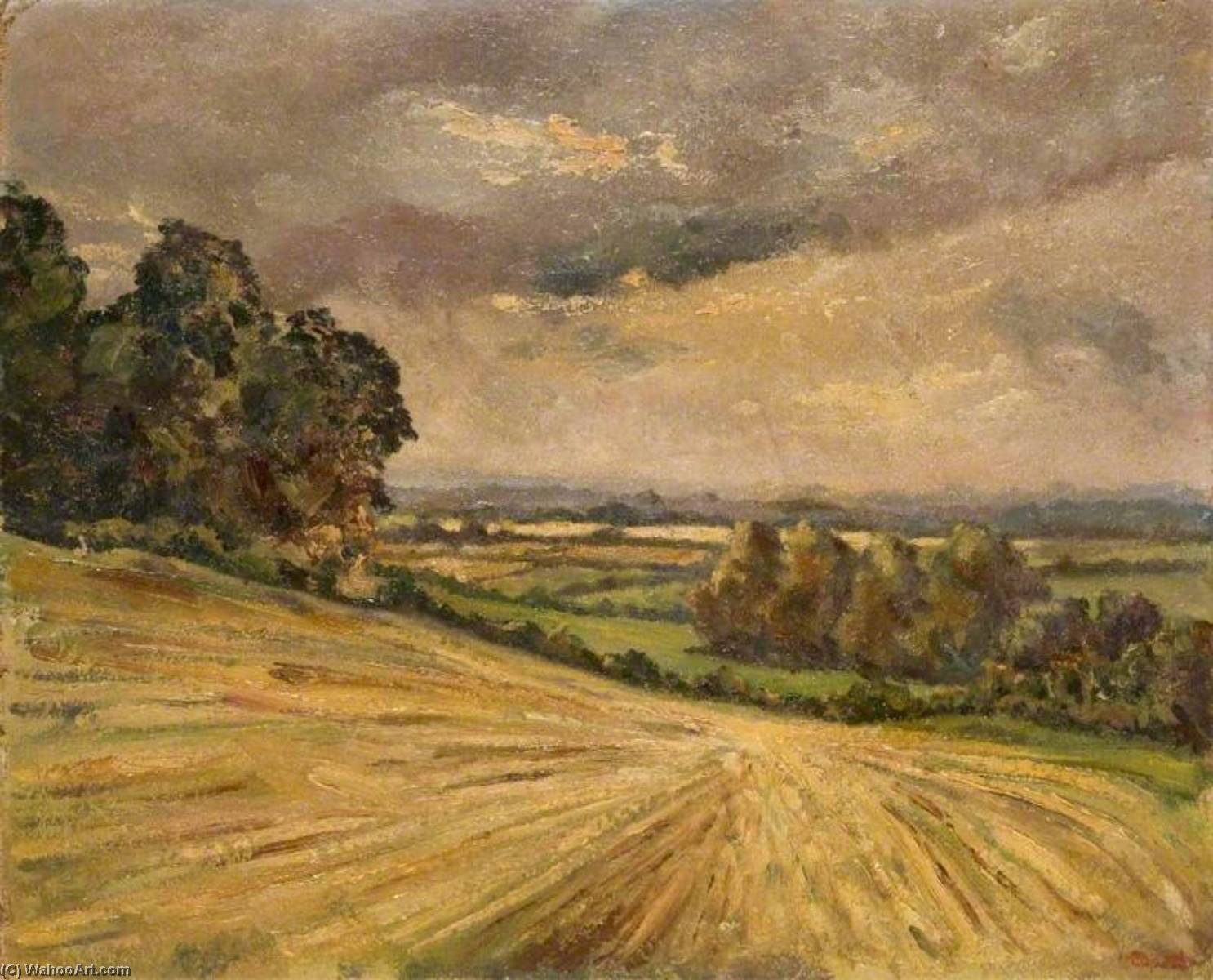 Order Oil Painting Replica Rothersthorpe, Northamptonshire, 1944 by Horace Copson (Inspired By) (1903-1980) | ArtsDot.com