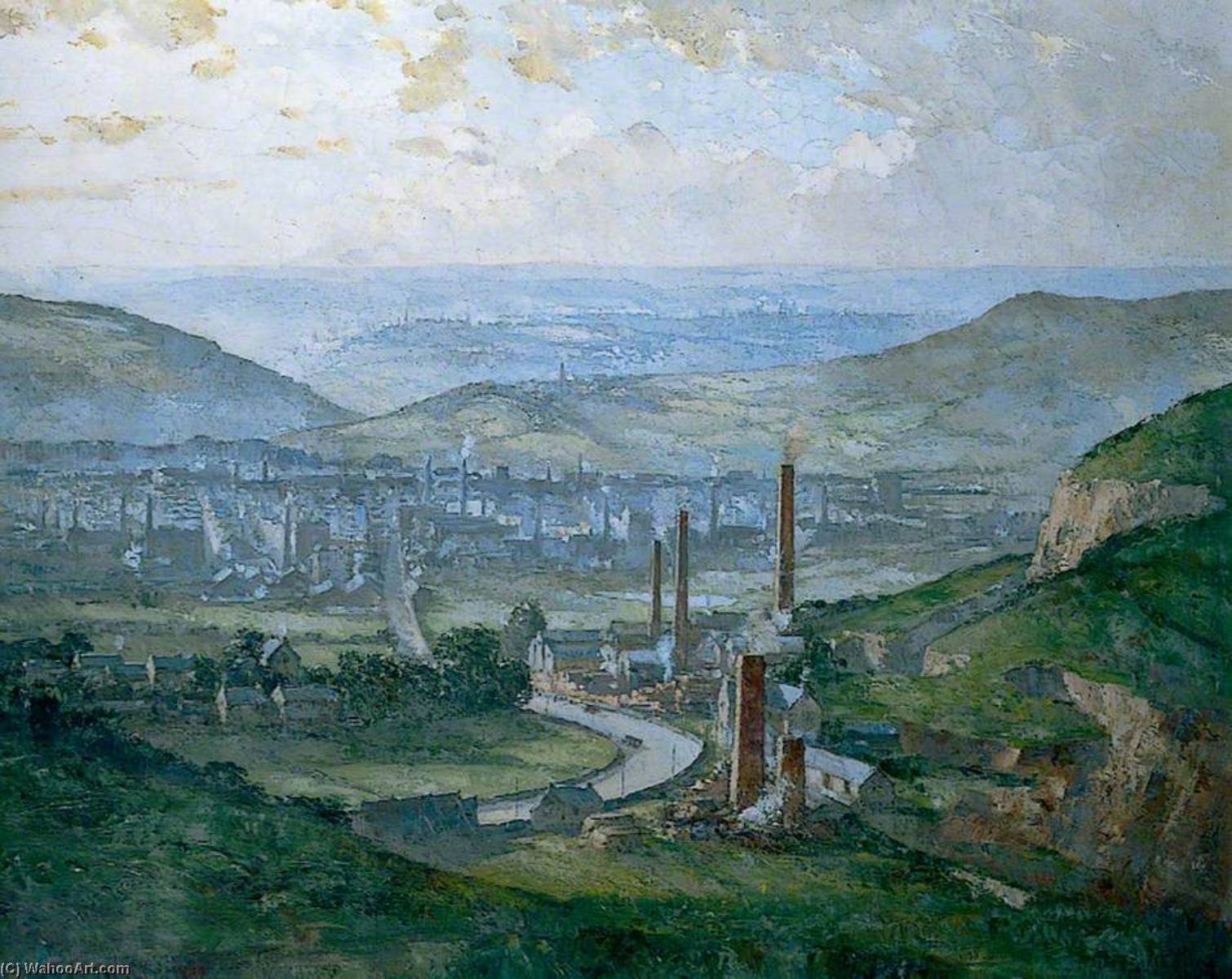 Order Oil Painting Replica Mills and Moors, 1932 by Charles Ernest Cundall (Inspired By) (1890-1971) | ArtsDot.com