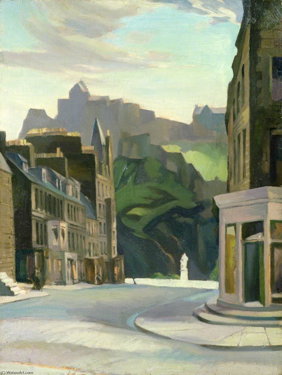 Edimburgo da Castle Street (verso) di William Crozier (1930-2011) William Crozier | ArtsDot.com