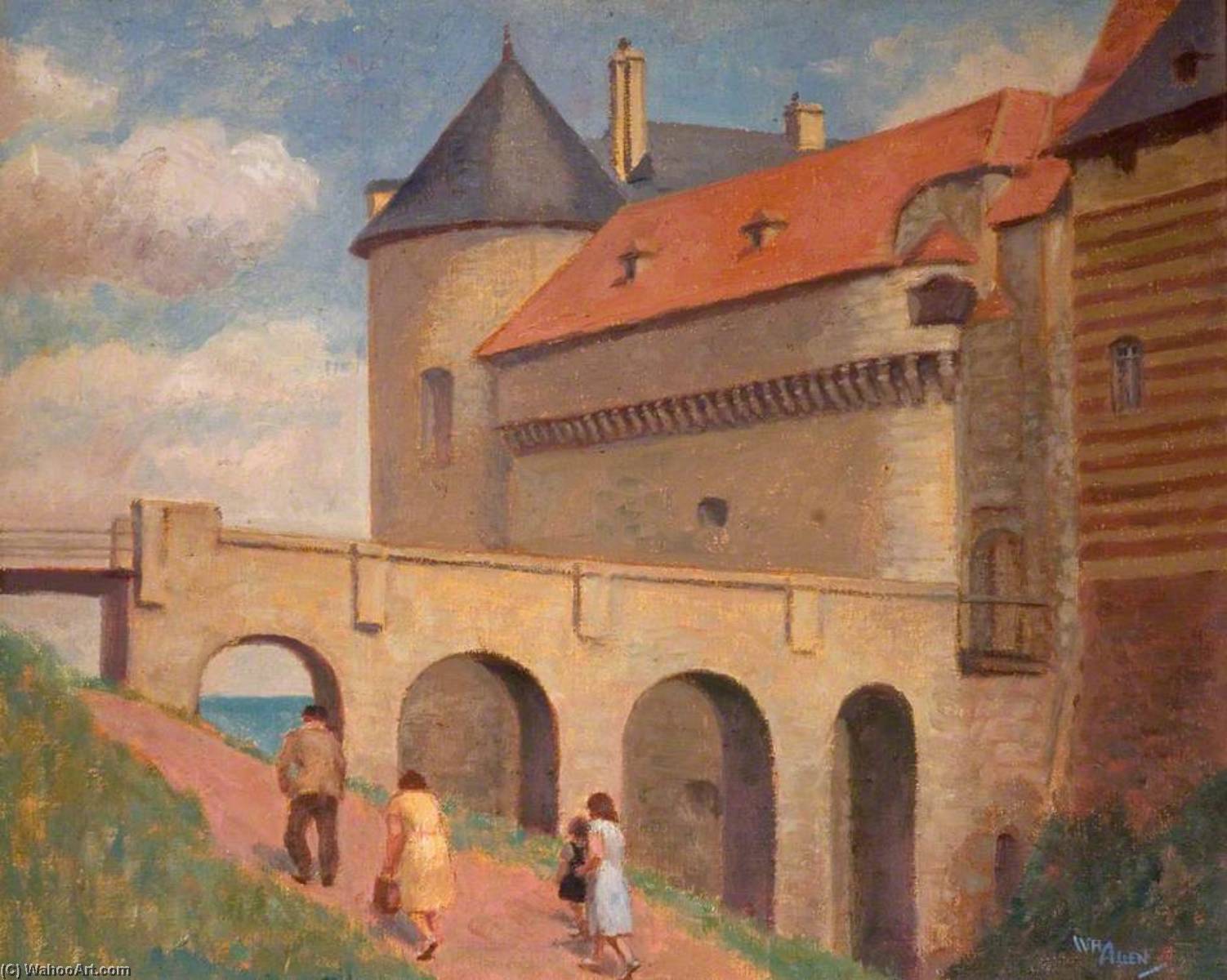 Buy Museum Art Reproductions Château, Dieppe by William Herbert Allen (1863-1943) | ArtsDot.com