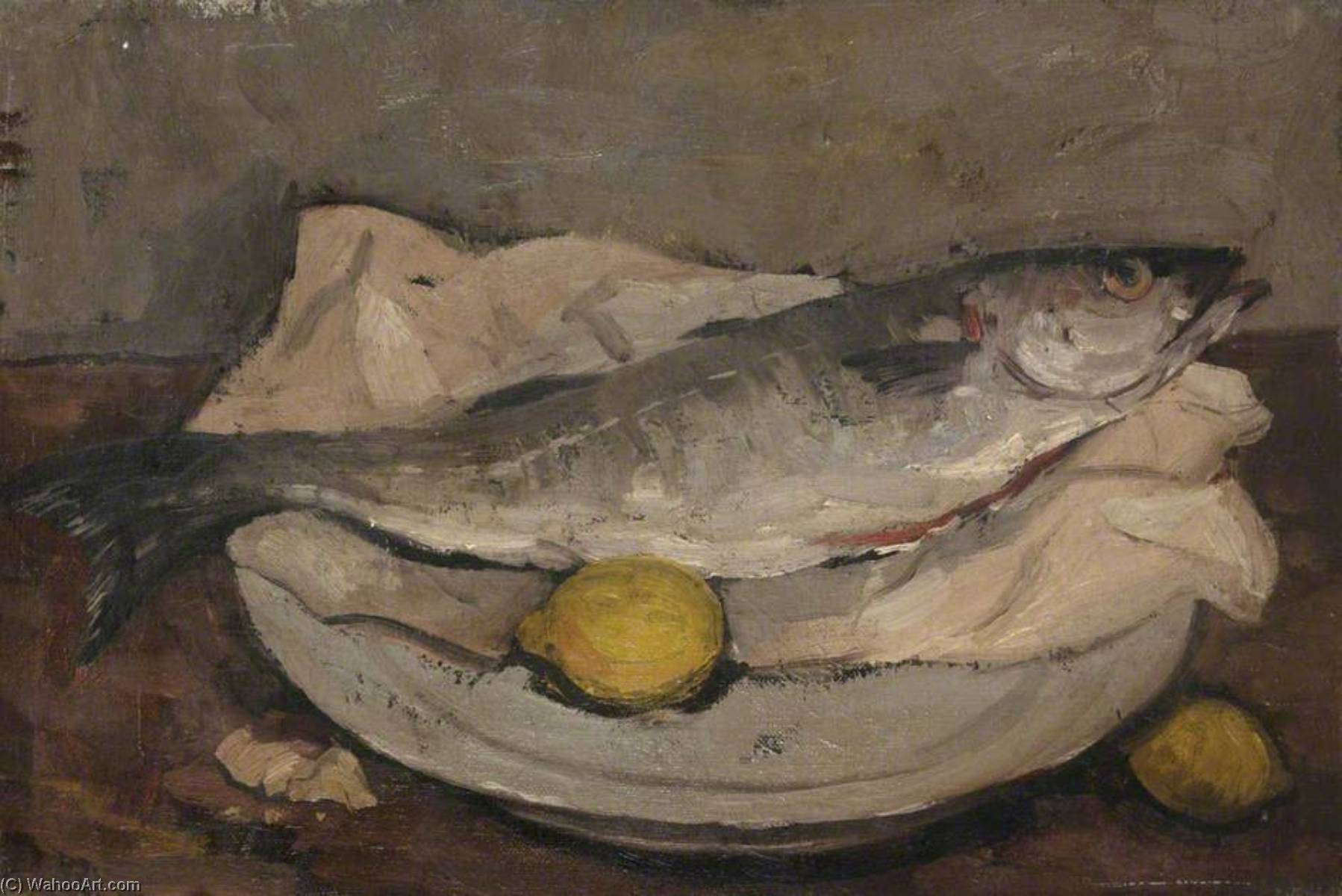 Still Life with Fish, 1949 by Alastair Frederick Flattely (1922-2009) Alastair Frederick Flattely | ArtsDot.com