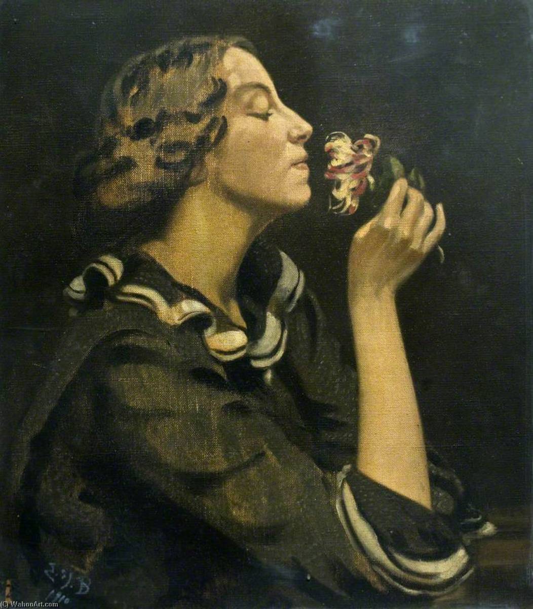 Buy Museum Art Reproductions Lady with Honeysuckle, 1930 by Ethel Susan Graham Bristowe (1864-1952) | ArtsDot.com