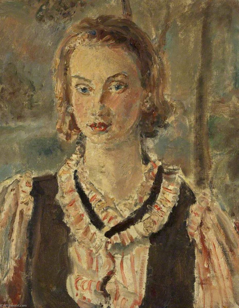 Buy Museum Art Reproductions Portrait of a Girl by Ethel Walker (1861-1951) | ArtsDot.com