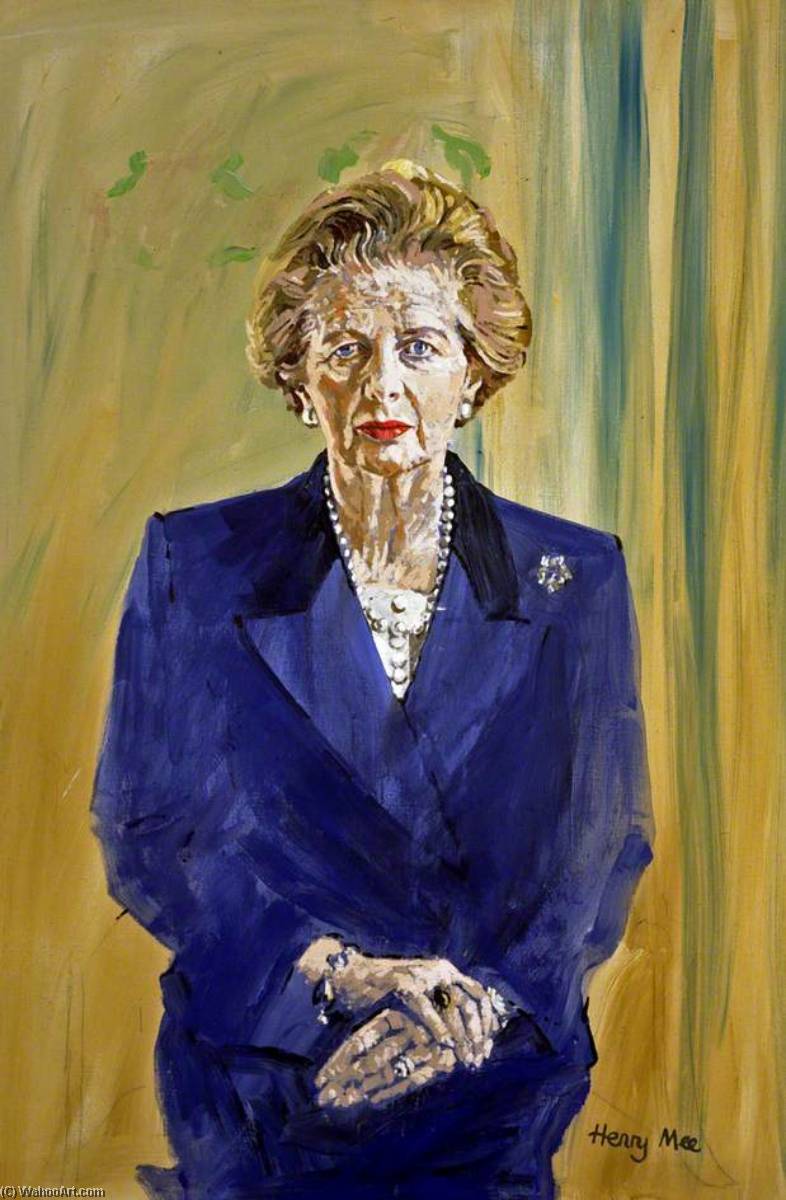 The Right Honourable Margaret Thatcher, Prime Minister, 1992 by Henry Mee Henry Mee | ArtsDot.com