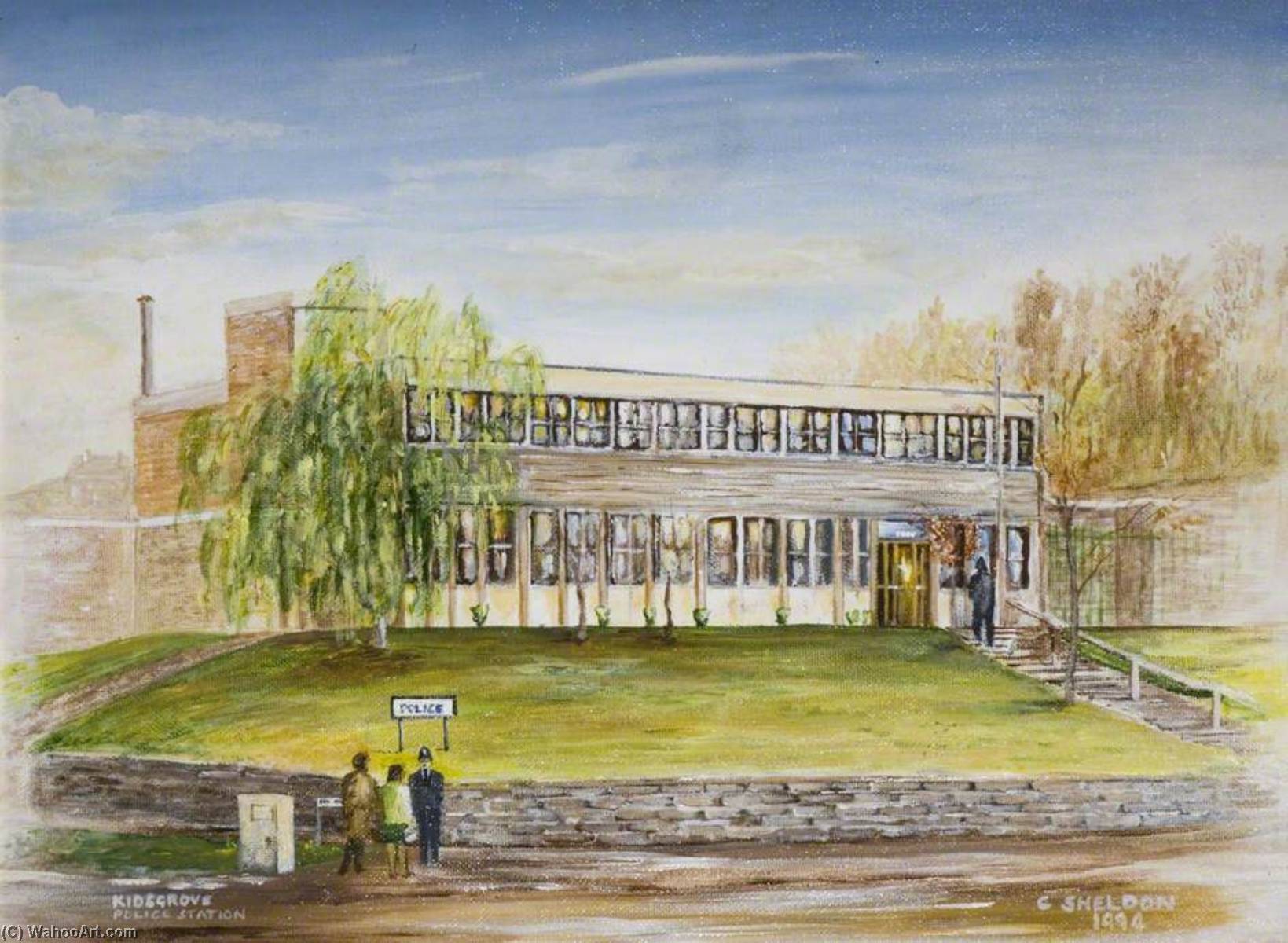 Kidsgrove Police Station, 1994 by Christopher William Sheldon (1948-2016) Christopher William Sheldon | ArtsDot.com