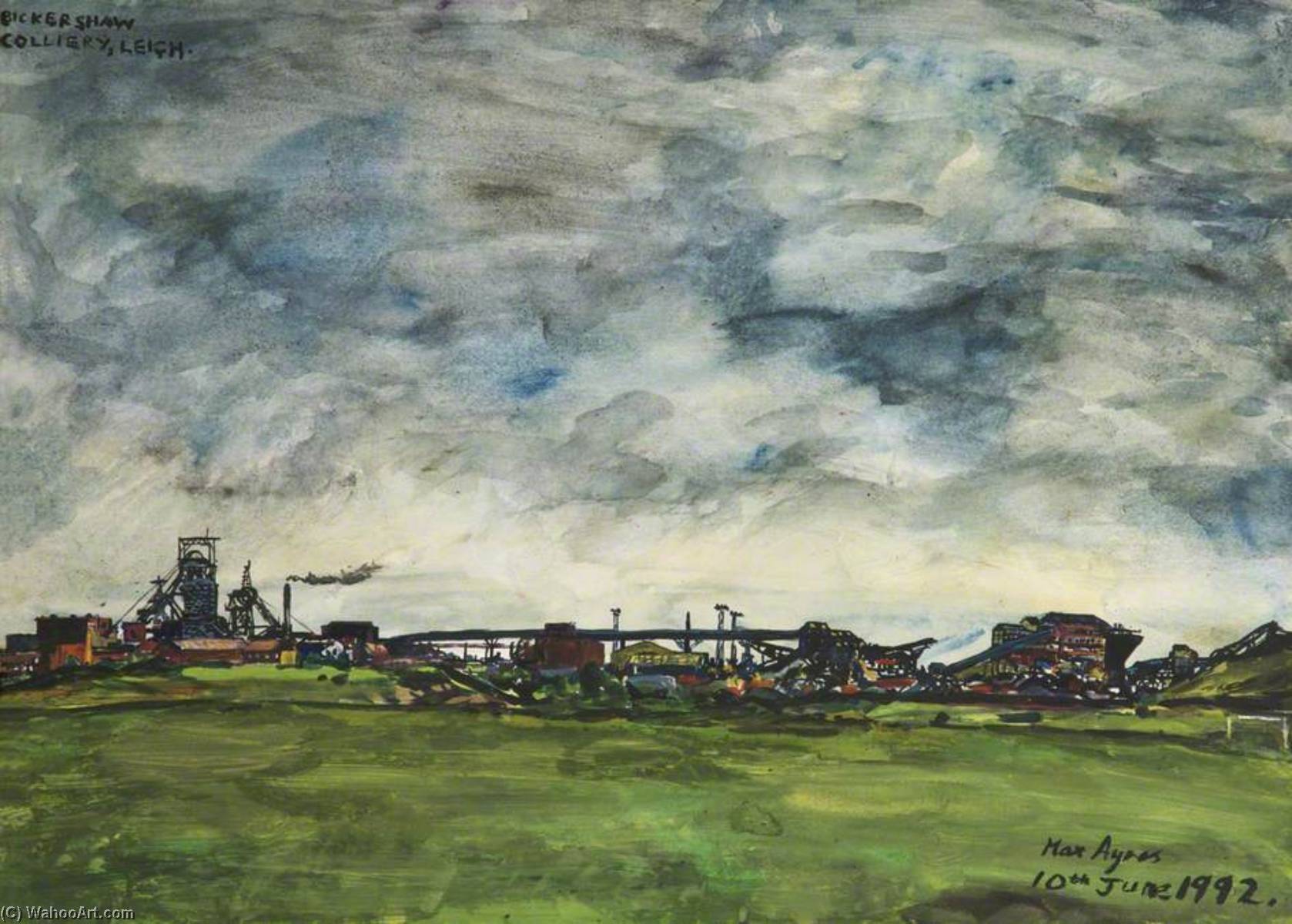 Bickershaw Colliery, Leigh, 1992 by Max Ayres Max Ayres | ArtsDot.com