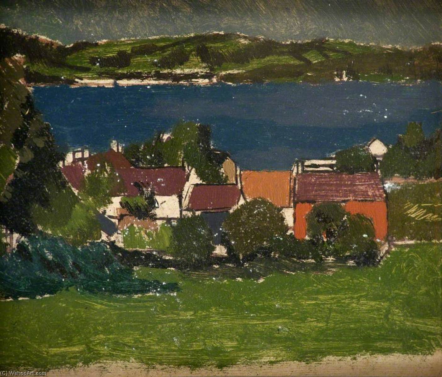 Order Artwork Replica Landscape, Ferryside ( ), 1935 by Edward Morland Lewis (1903-1943) | ArtsDot.com