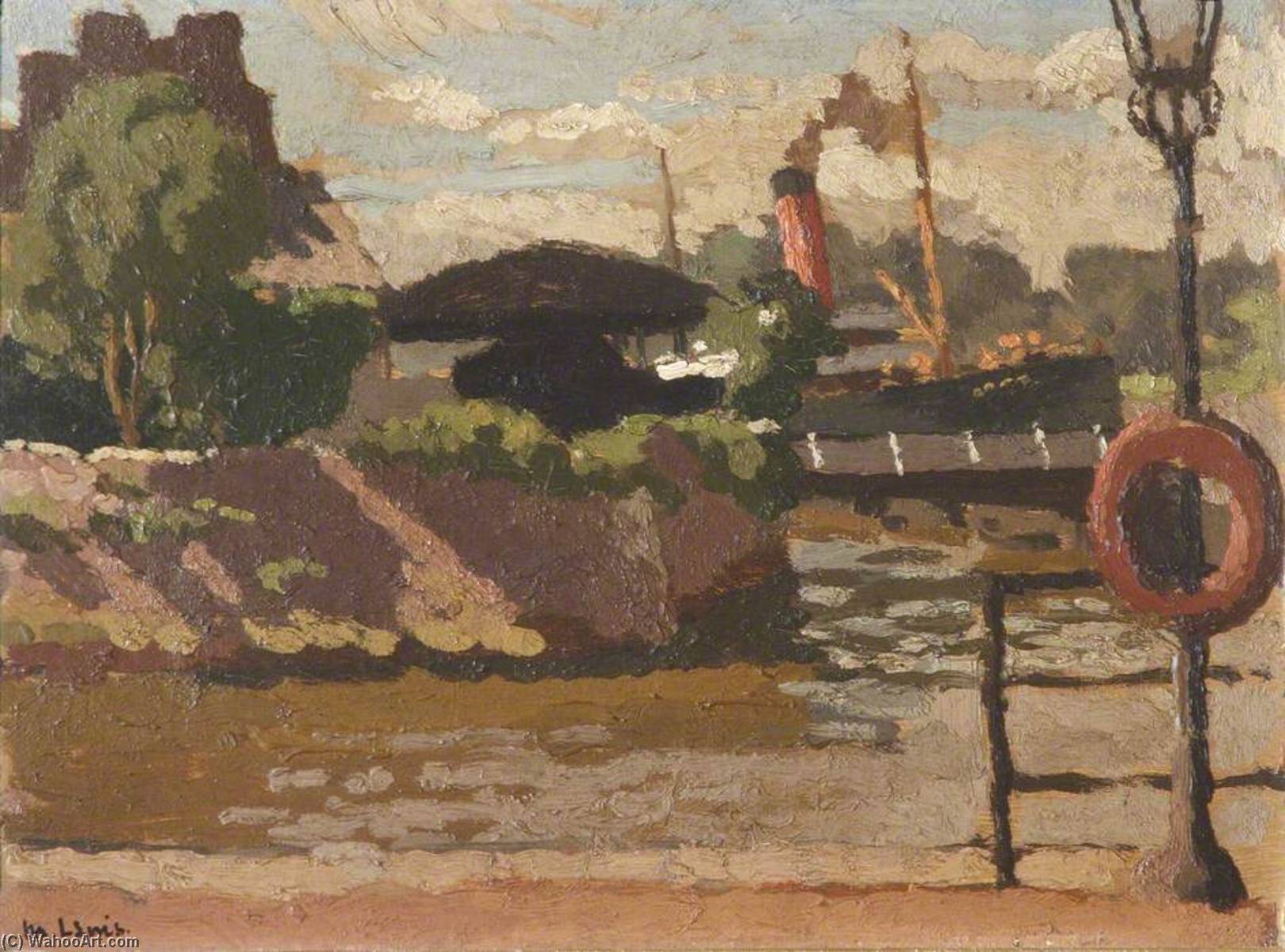 Order Artwork Replica Waterford Quay with Steamboat by Edward Morland Lewis (1903-1943) | ArtsDot.com