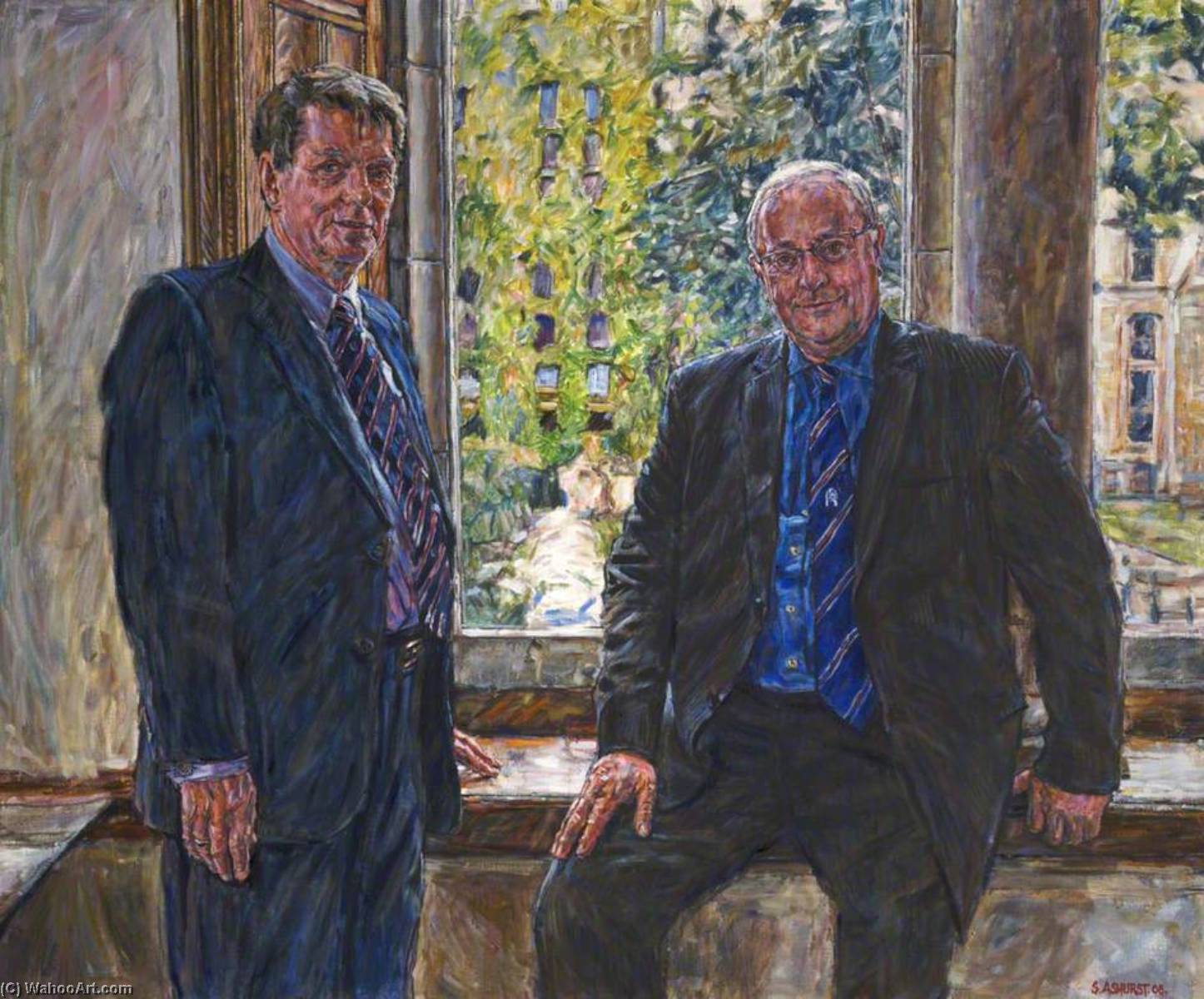 Professor Tom Hinchcliffe and Dr Roger Pannone, 2009 by Stephen Ashurst Stephen Ashurst | ArtsDot.com