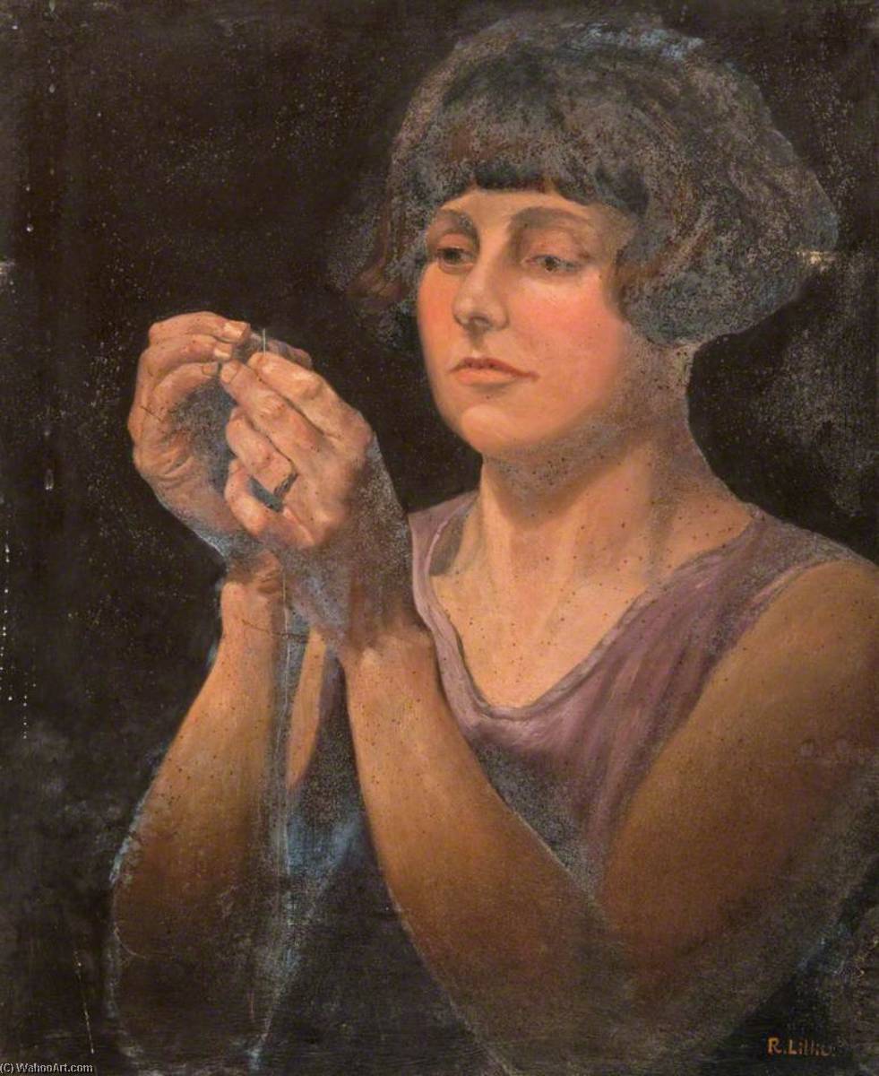Buy Museum Art Reproductions Threading the Needle by Robert Lillie (1867-1949) | ArtsDot.com