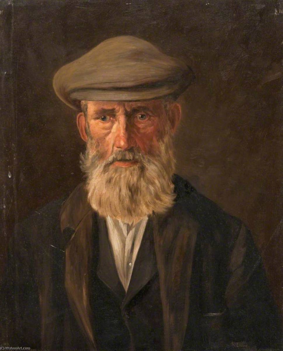 Order Artwork Replica McNab of Tayvallich, Late Post Master, Loch Gilphead by Robert Lillie (1867-1949) | ArtsDot.com