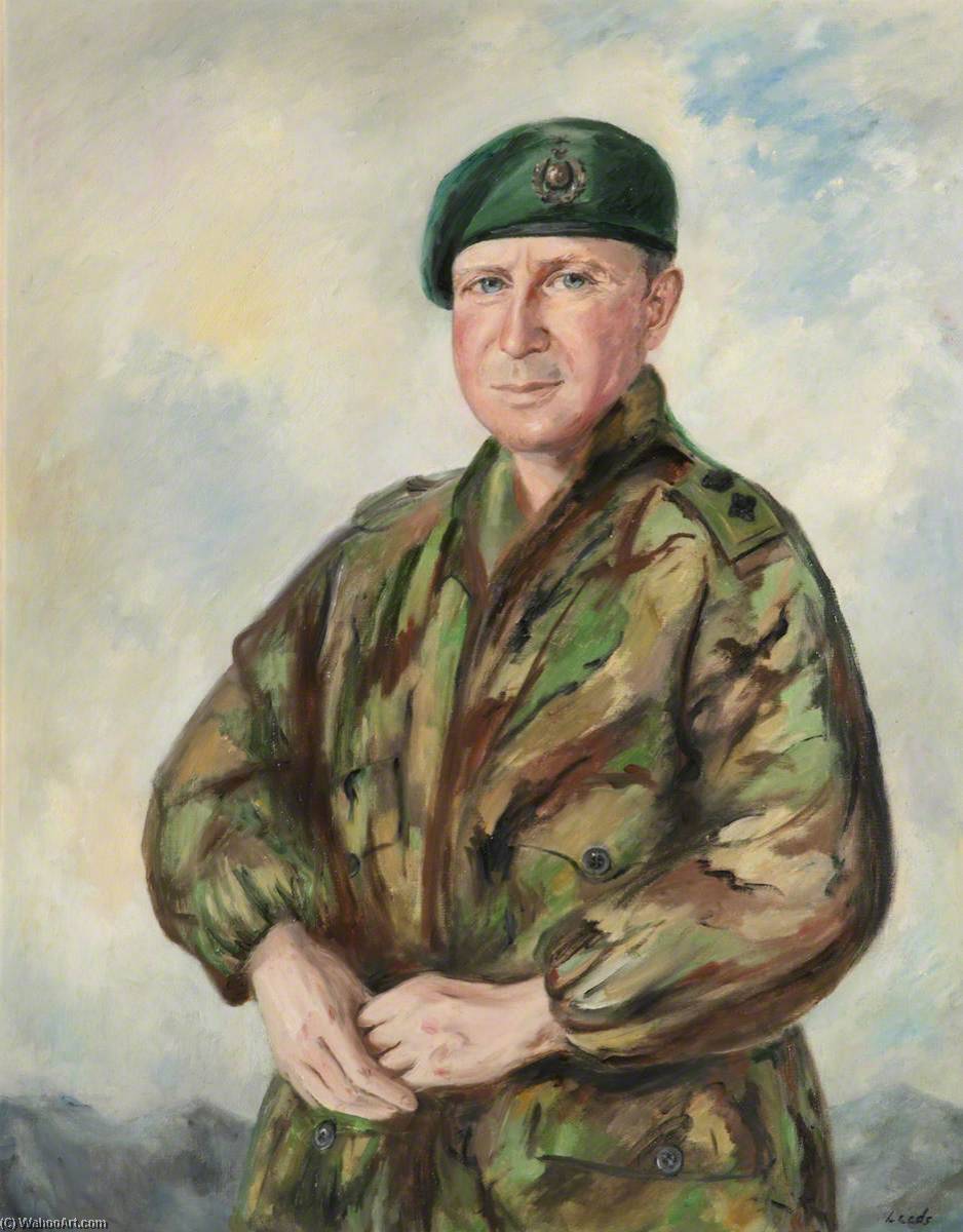 Falklands Portraits Brigadier Julian Thomson, RM, 1999 by Caroline Hobart Caroline Hobart | ArtsDot.com