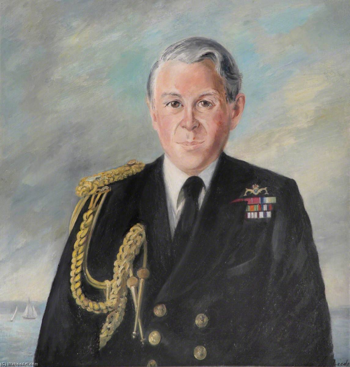 Falklands Portraits Admiral in Service Dress, 1999 by Caroline Hobart Caroline Hobart | ArtsDot.com