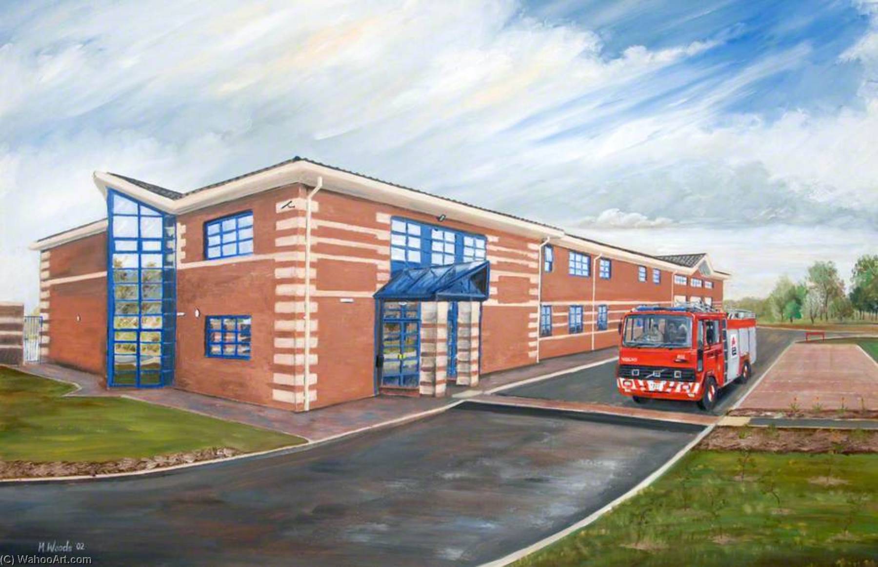 South Shields Community Fire Station, 2002 by Martin Woods Martin Woods | ArtsDot.com