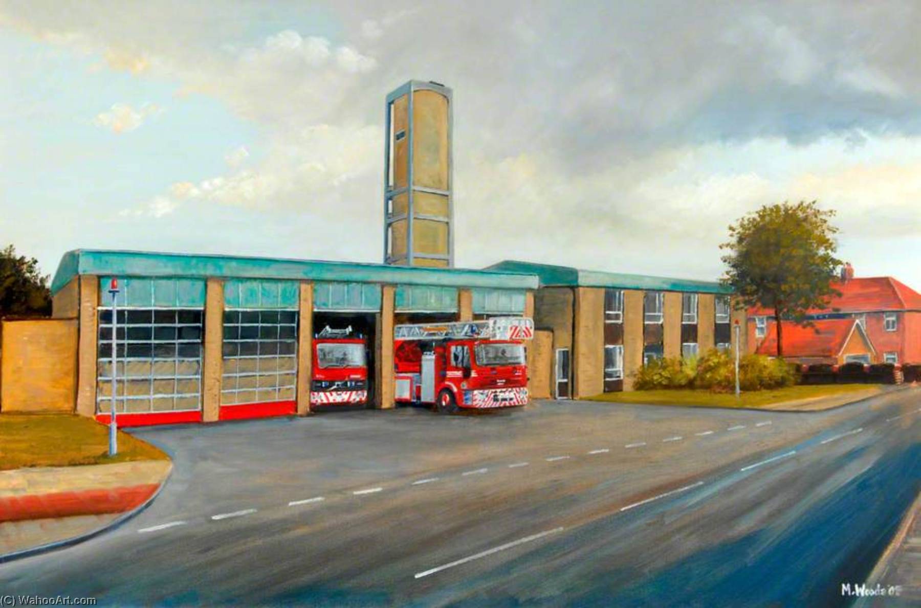 The Fossway Fire Station, 2006 by Martin Woods Martin Woods | ArtsDot.com