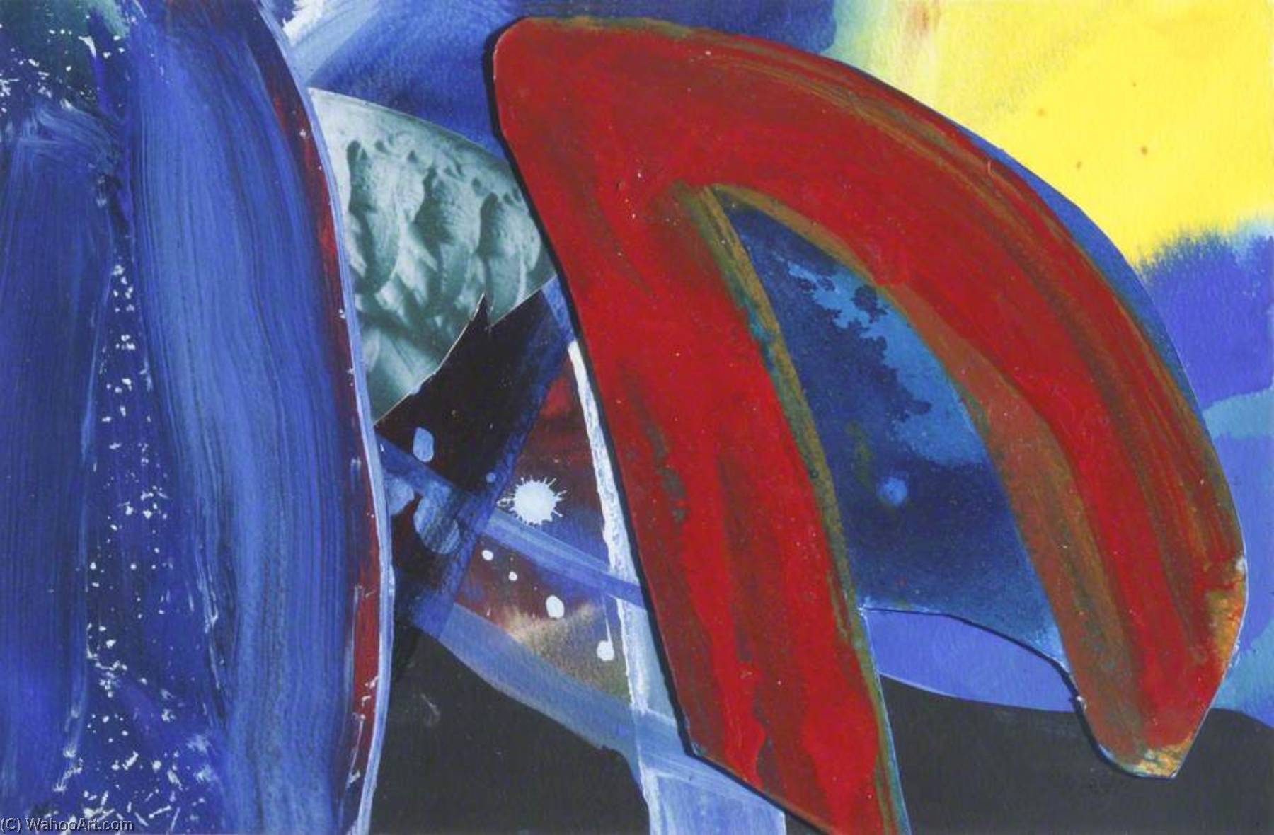 Blue, Red and Yellow Abstract by Mark Rowan Hull Mark Rowan Hull | ArtsDot.com