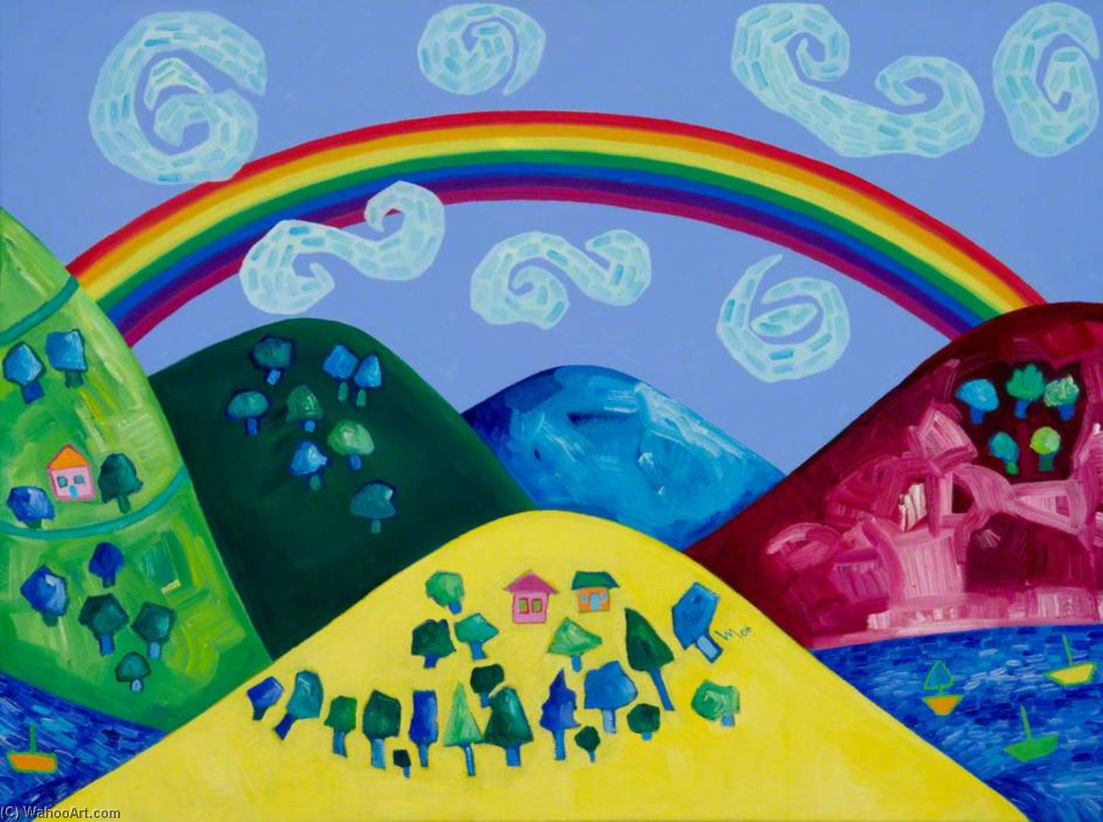 Dream Valley (triptych, centre panel), 2006 by Wendy Mcarthur Wendy Mcarthur | ArtsDot.com