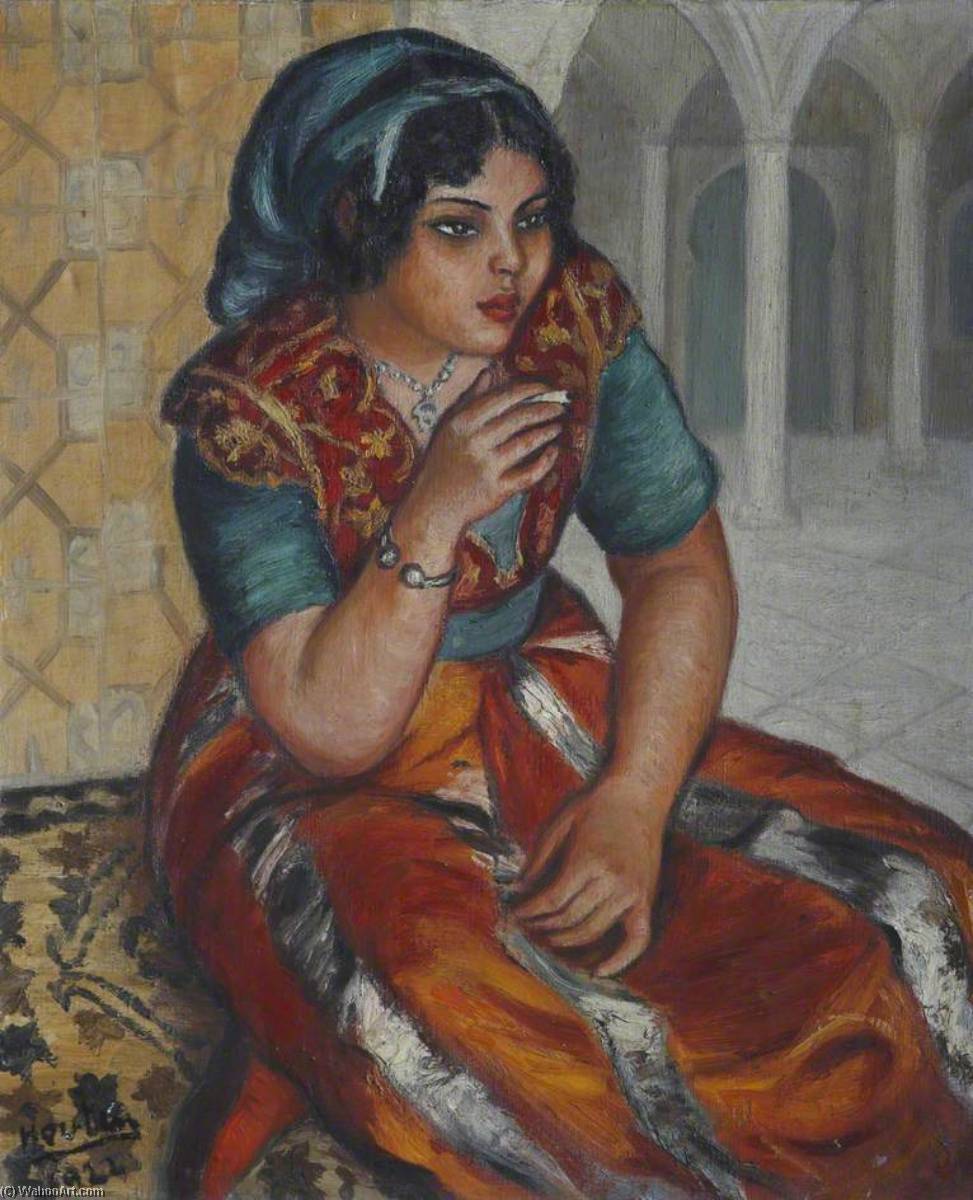 Order Art Reproductions Tunisian Lady, 1922 by Georges Van Houten (Inspired By) (1888-1964) | ArtsDot.com