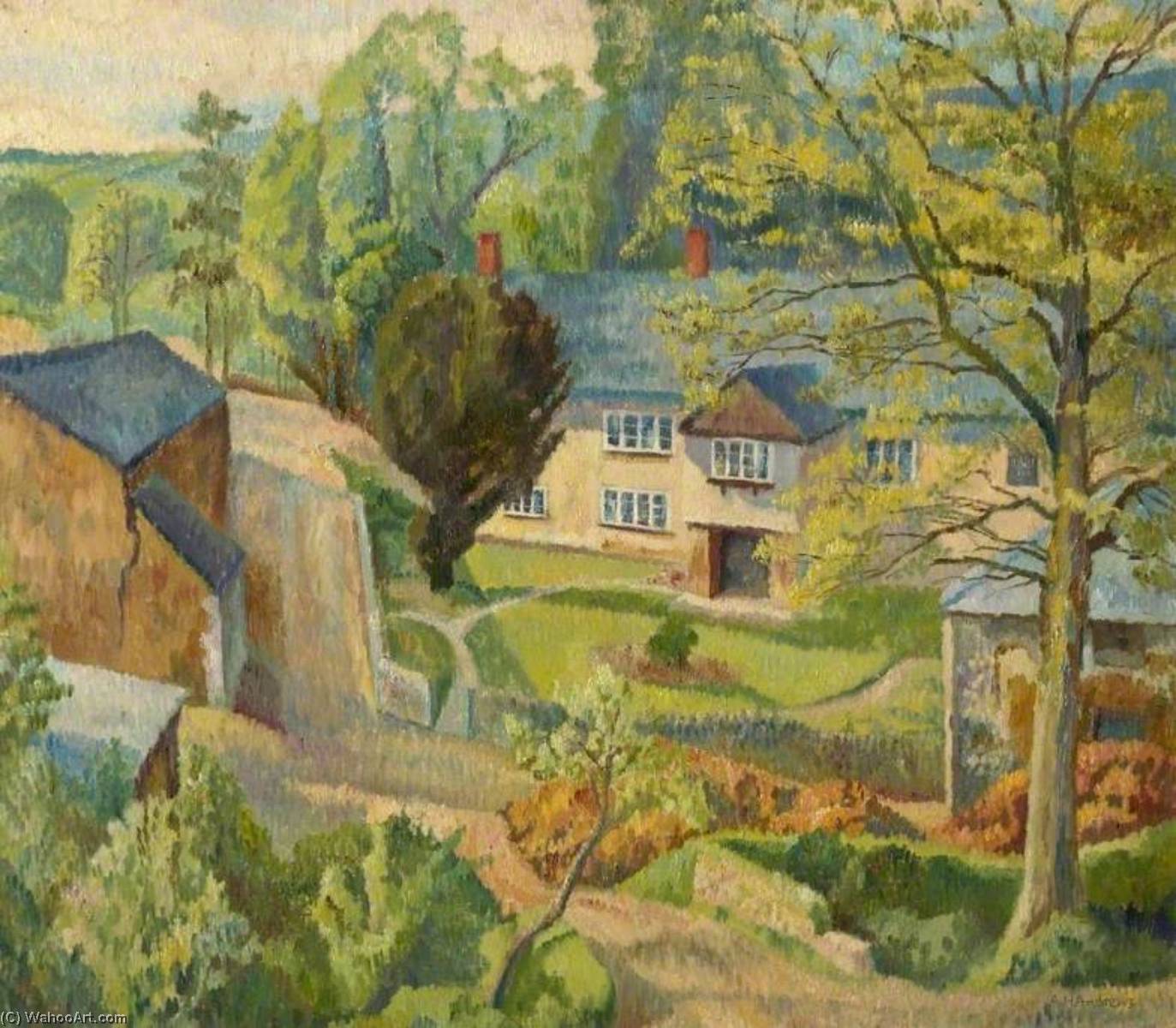 Buy Museum Art Reproductions A Farmhouse in Devon by Arthur Henry Andrews (Inspired By) (1906-1966) | ArtsDot.com