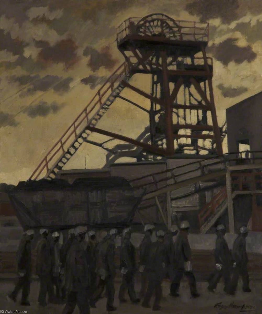 Snibston Colliery, Leicestershire by Roger Hampson (1925-1996) Roger Hampson | ArtsDot.com