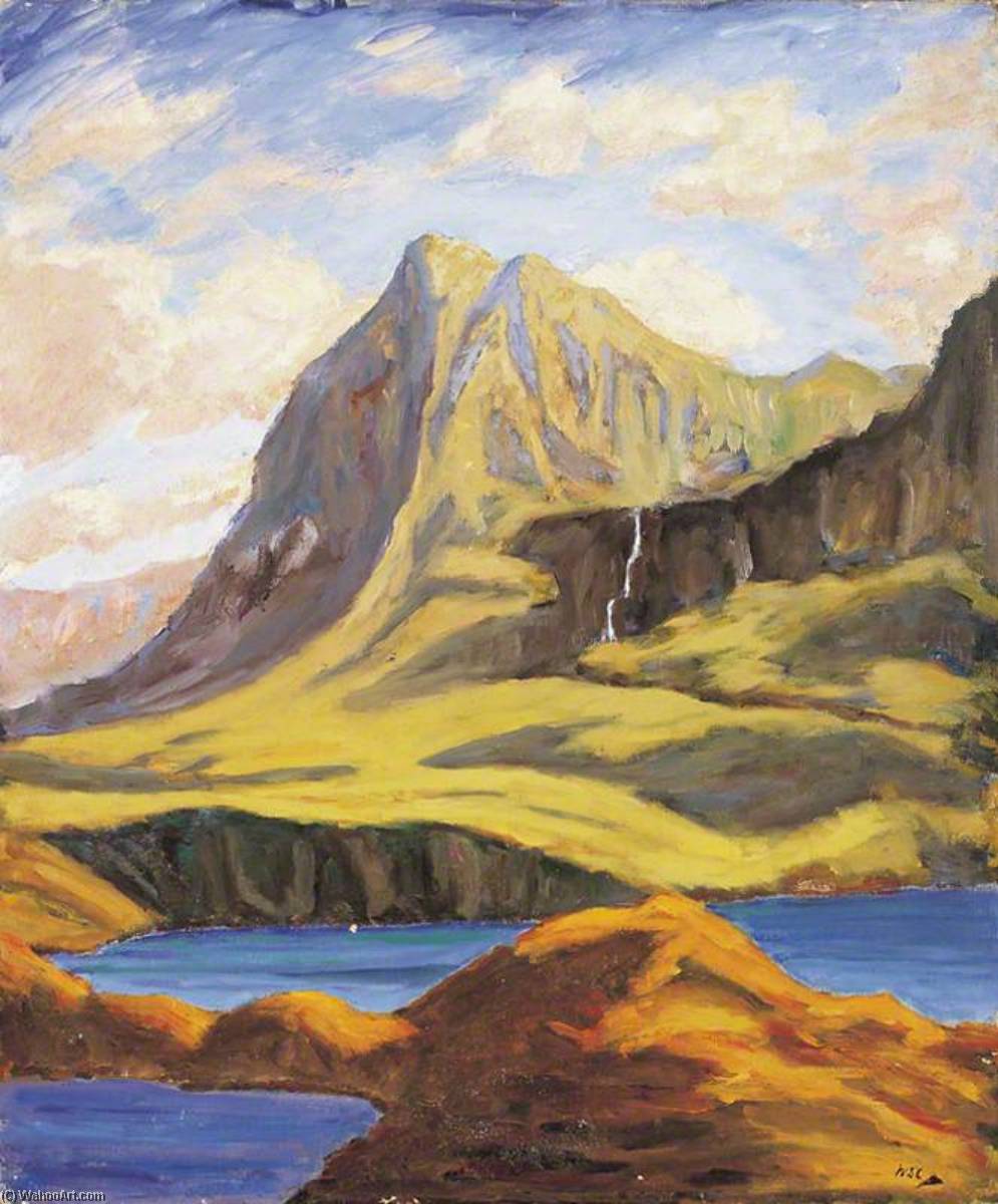 Buy Museum Art Reproductions A Mountain near Lochmore, 1935 by Winston Spencer Churchill (Inspired By) (1874-1965) | ArtsDot.com