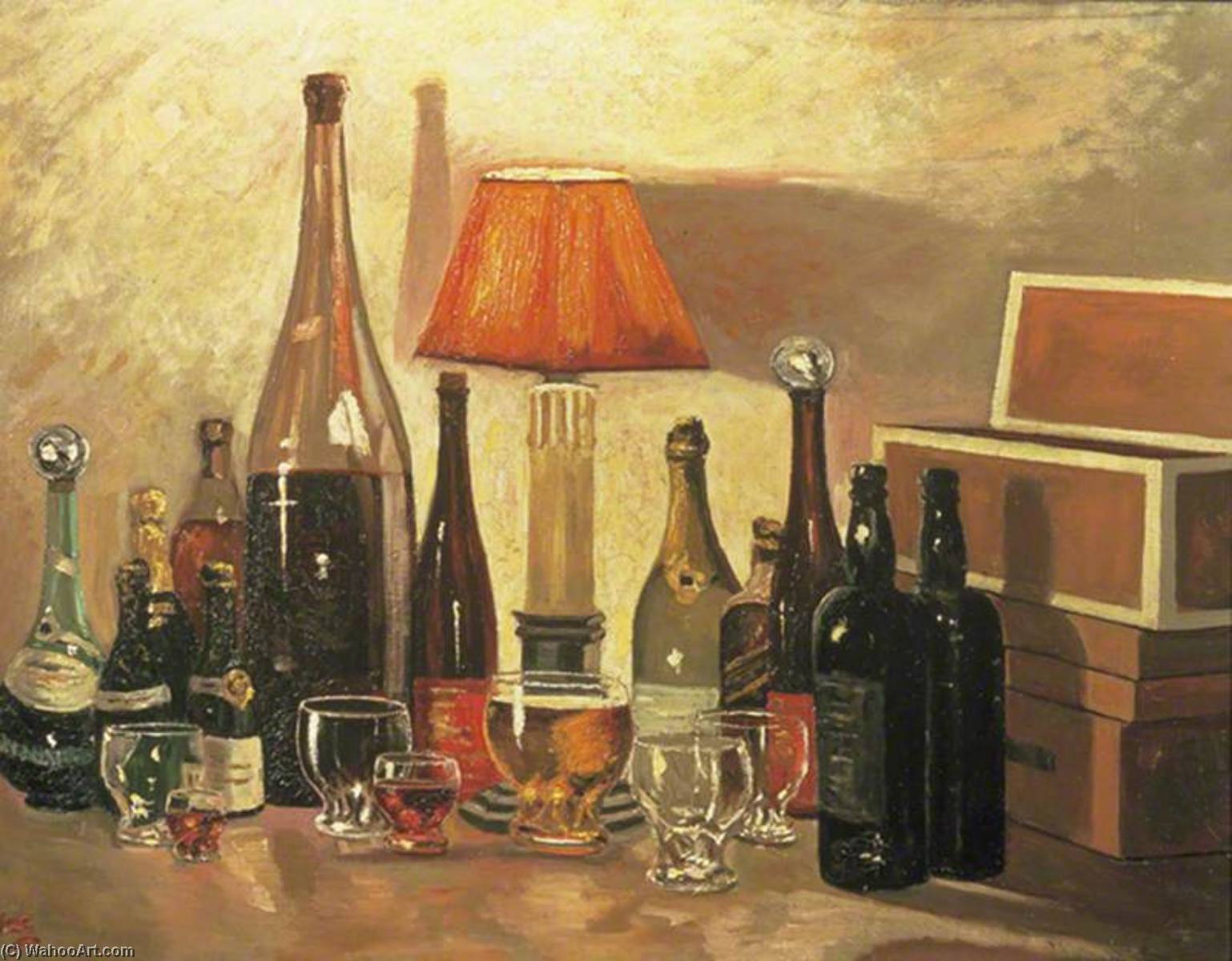 Order Artwork Replica Bottlescape, 1932 by Winston Spencer Churchill (Inspired By) (1874-1965) | ArtsDot.com