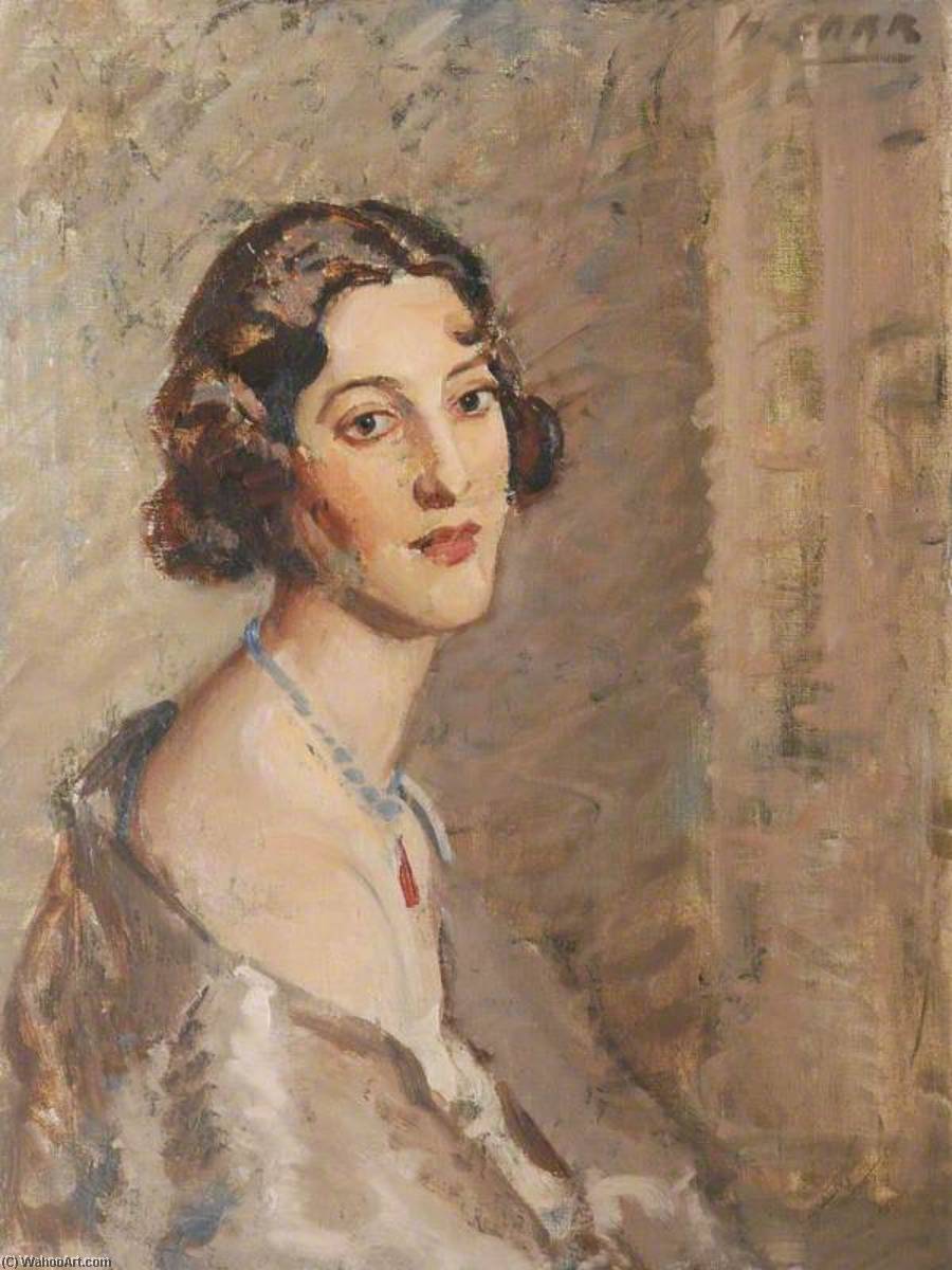顺序 手工油畫 Margaret Mills(1908-1970年),Hardman夫人, 1920 通过 Henry Marvell Carr (灵感来自) (1894-1970) | ArtsDot.com