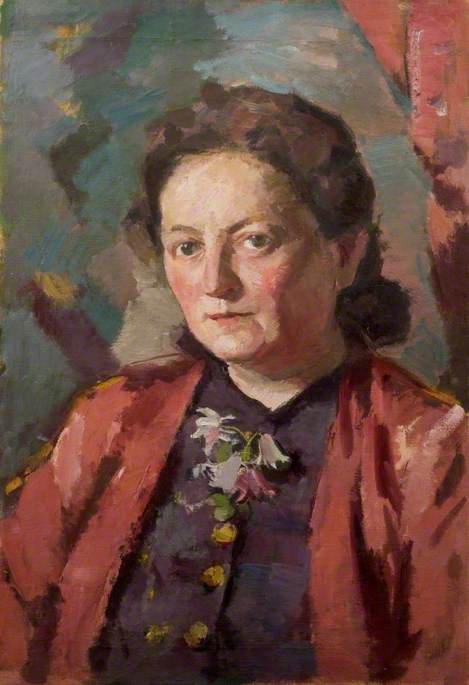 Order Artwork Replica Portrait of the Wife of the Artist by Theodor Kern (Inspired By) (1900-1969) | ArtsDot.com