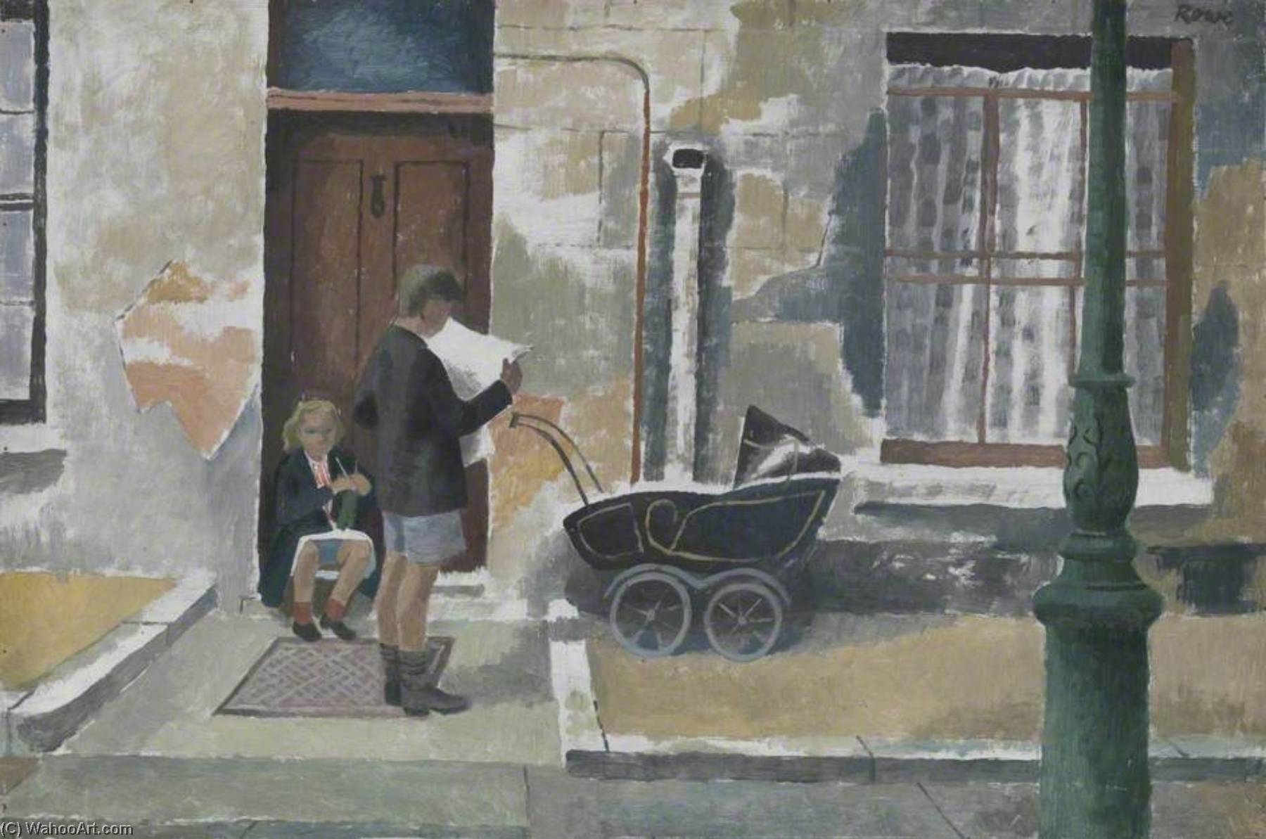 Buy Museum Art Reproductions Street Scene Kentish Town, 1931 by Cliff Rowe (Inspired By) (1904-1988) | ArtsDot.com