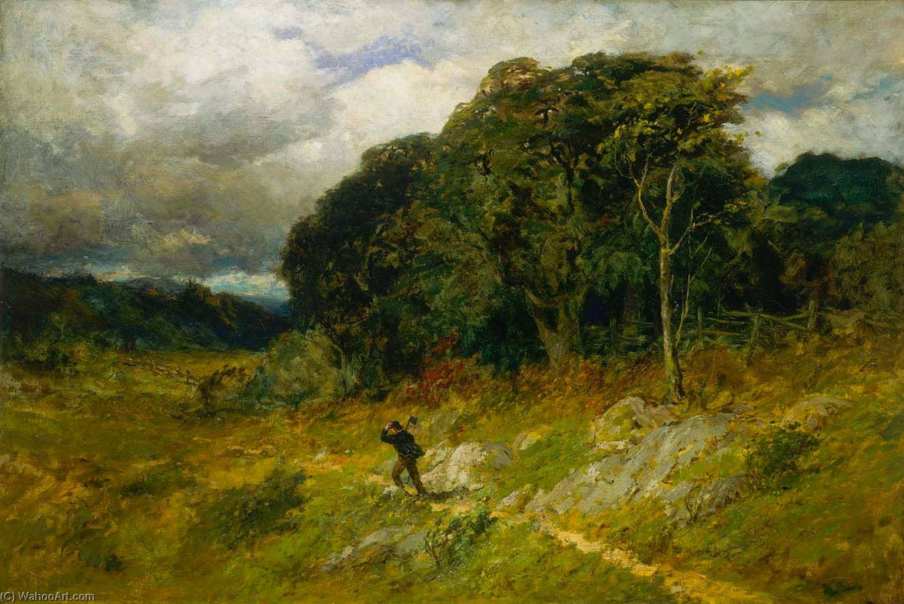 Order Oil Painting Replica Approaching Storm, 1886 by Edward Mitchell Bannister (1828-1901, Canada) | ArtsDot.com