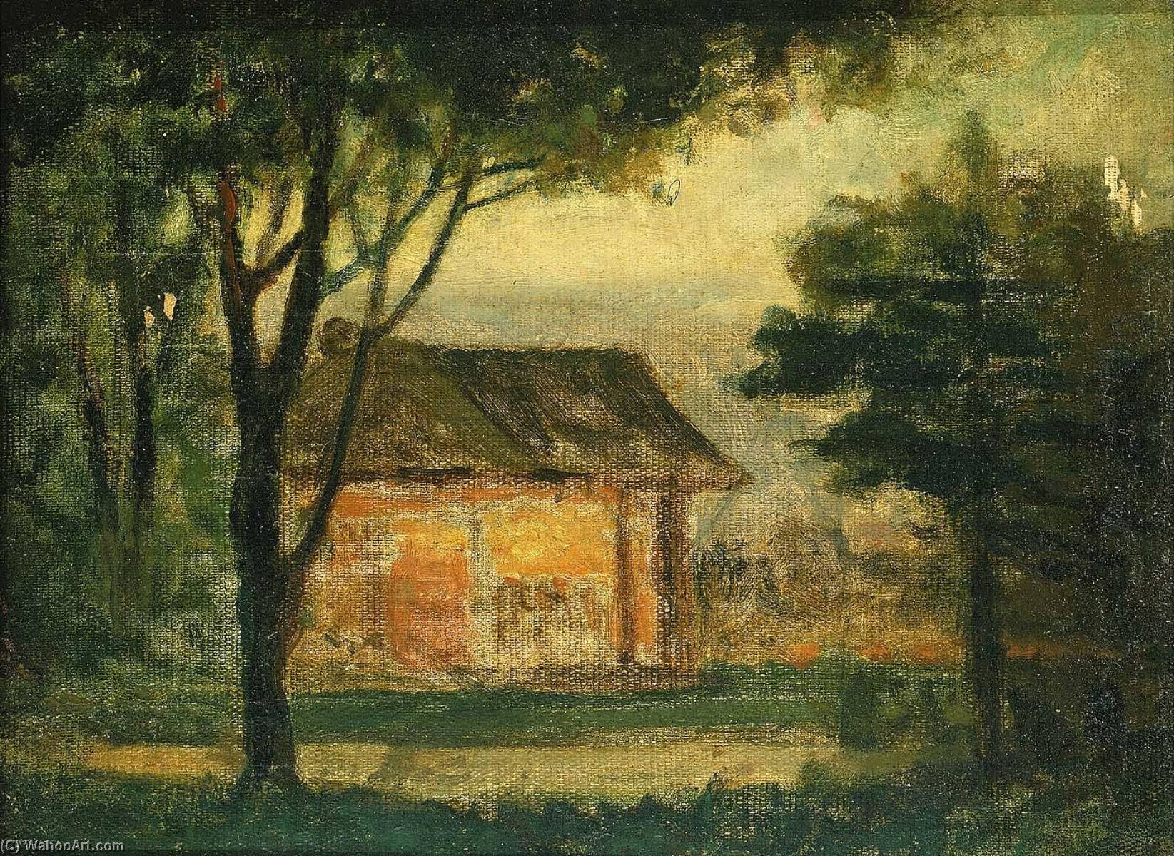 Order Oil Painting Replica The Old Homestead by Edward Mitchell Bannister (1828-1901, Canada) | ArtsDot.com