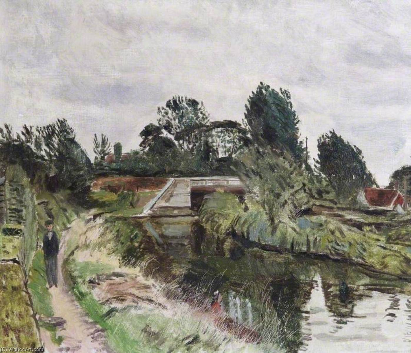Buy Museum Art Reproductions The Towpath, Berkhamsted, Hertfordshire, 1948 by Carel Victor Morlais Weight (Inspired By) (1908-1997, United Kingdom) | ArtsDot.com