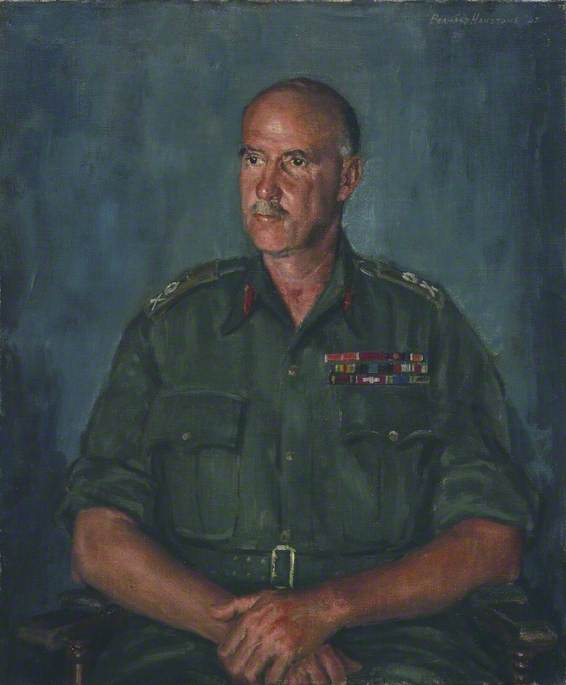 Order Artwork Replica Lieutenant General Sir Frank Messervy (1893–1974), KBE, CB, DSO and Bar, 1945 by Bernard Hailstone (Inspired By) (1910-1987) | ArtsDot.com