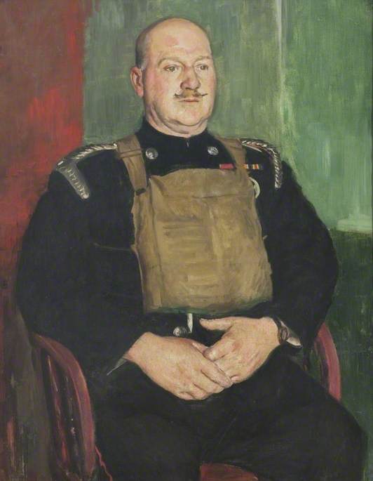 Order Oil Painting Replica Councillor C. H. Wilkinson, MBE, JP by Bernard Hailstone (Inspired By) (1910-1987) | ArtsDot.com