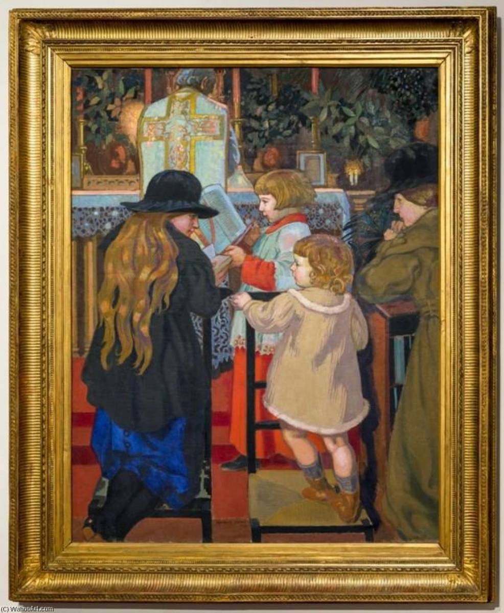 Order Oil Painting Replica Messe au prieuré by Denis Maurice (1870-1943, France) | ArtsDot.com