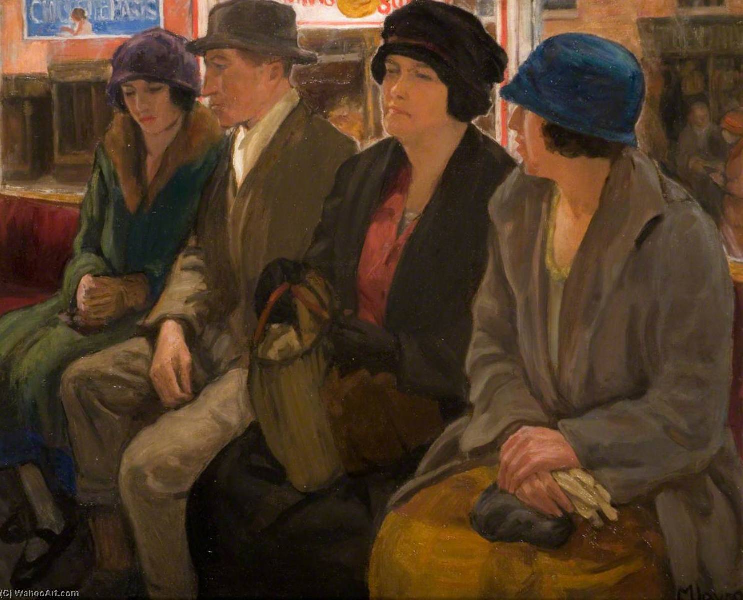 Order Artwork Replica The Omnibus, 1920 by Mabel Frances Layng (1881-1937) | ArtsDot.com