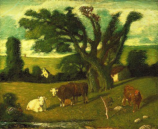 Order Oil Painting Replica Pastoral Study, (painting), 1897 by Albert Pinkham Ryder (1847-1917, United States) | ArtsDot.com