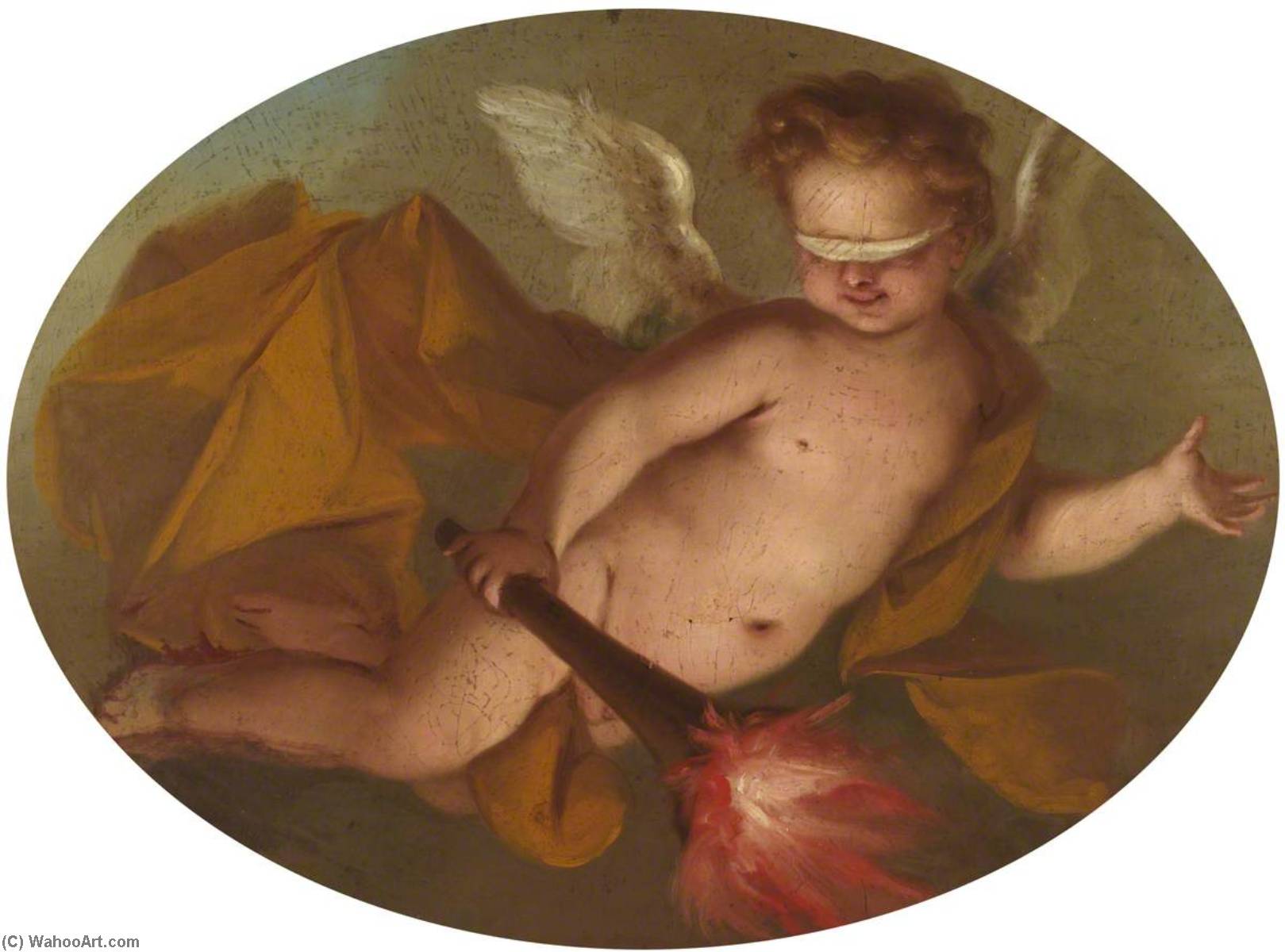 Order Oil Painting Replica Cherub by Francesco Sleter (1685-1775) | ArtsDot.com